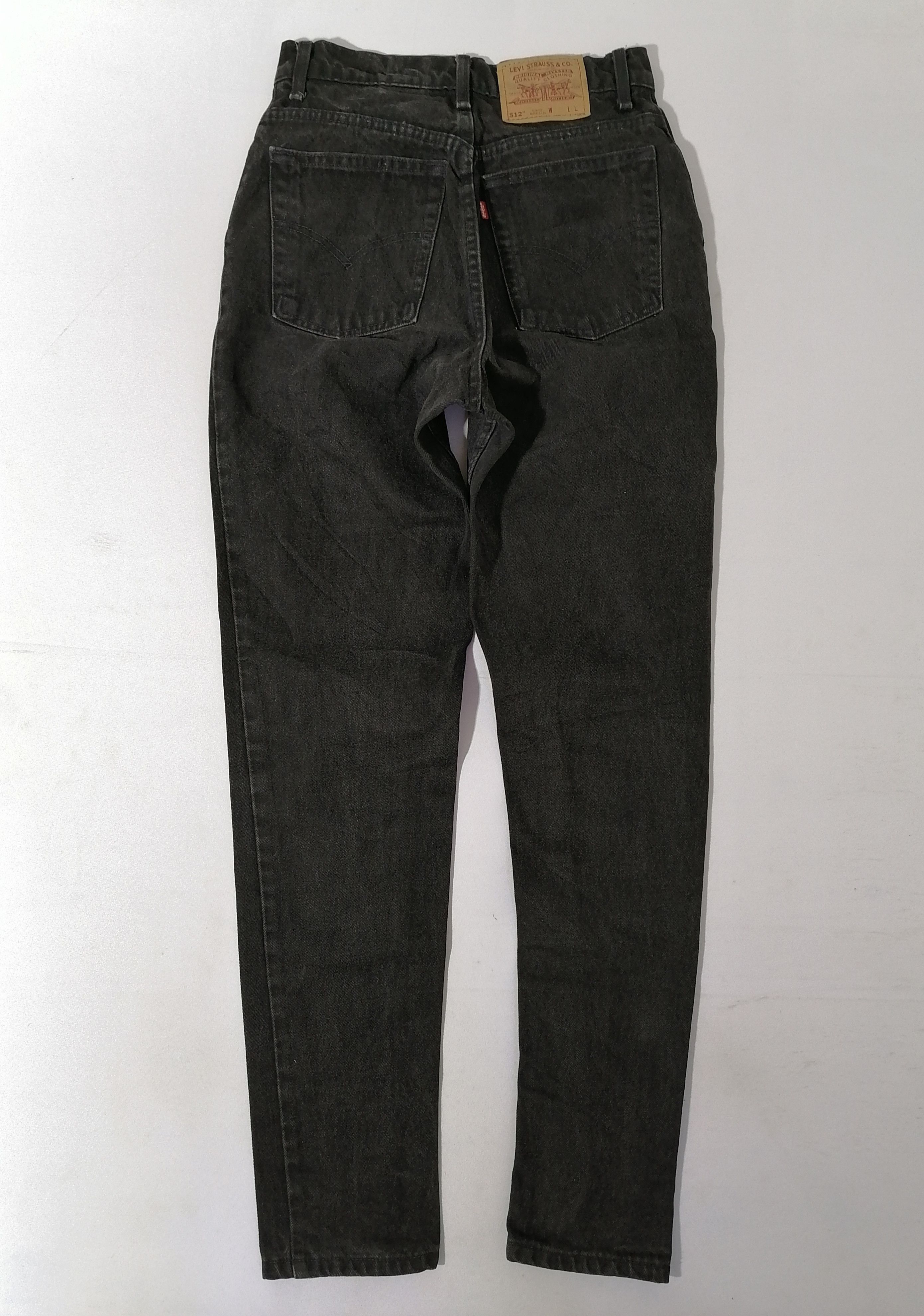 Levi's 512 Levi's Slim Fit Black Denim Jeans Size US 28 / EU 44 - 2 Thumbnail