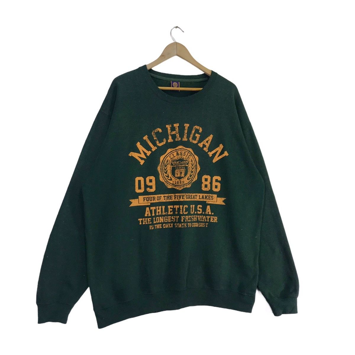 Vintage Vintage Michigan Classic Sweatshirt Crewneck Size US XXL / EU 58 / 5 - 3 Thumbnail