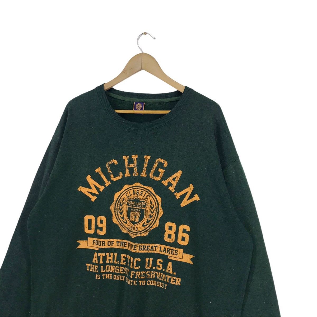 Vintage Vintage Michigan Classic Sweatshirt Crewneck Size US XXL / EU 58 / 5 - 4 Thumbnail