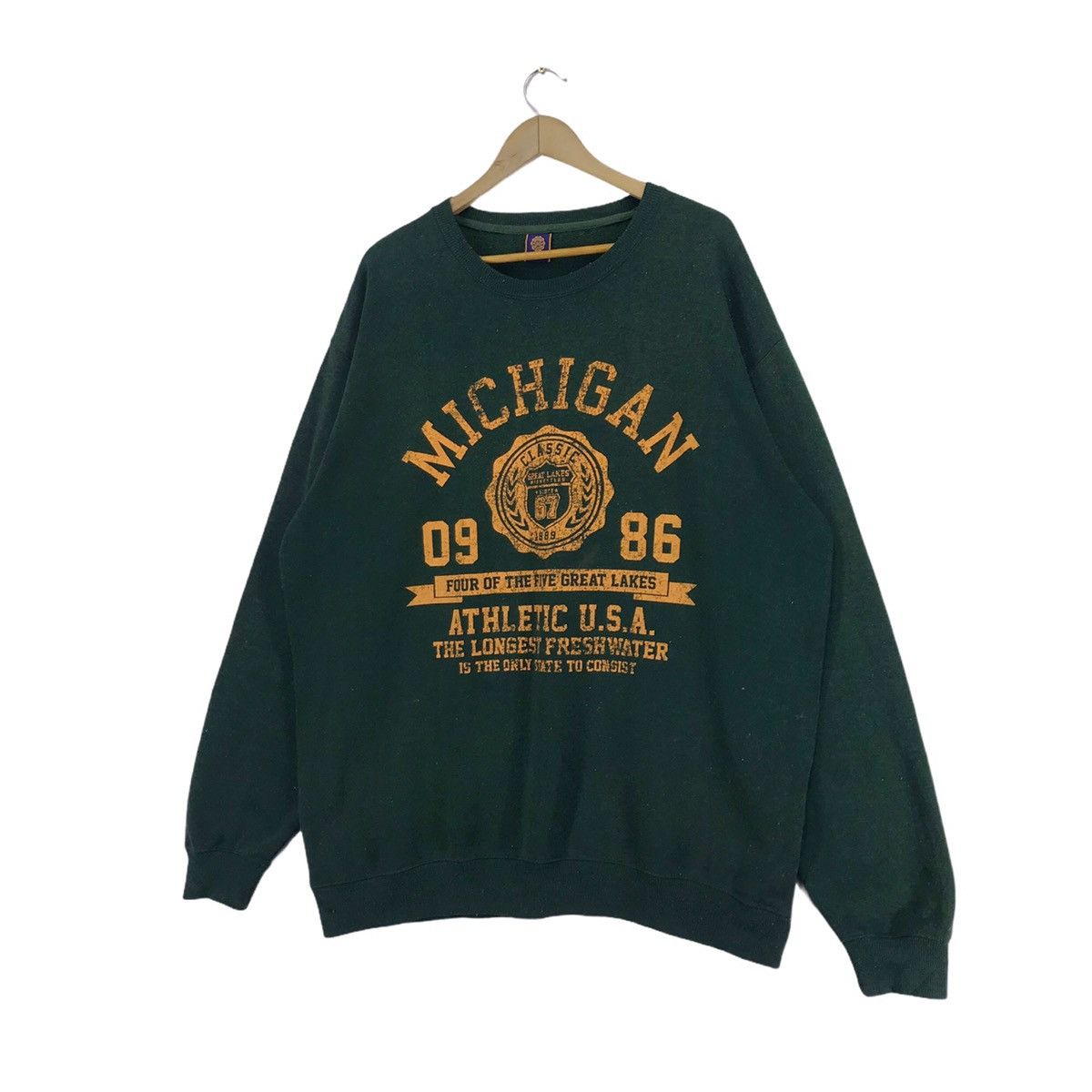Vintage Vintage Michigan Classic Sweatshirt Crewneck Size US XXL / EU 58 / 5 - 2 Thumbnail
