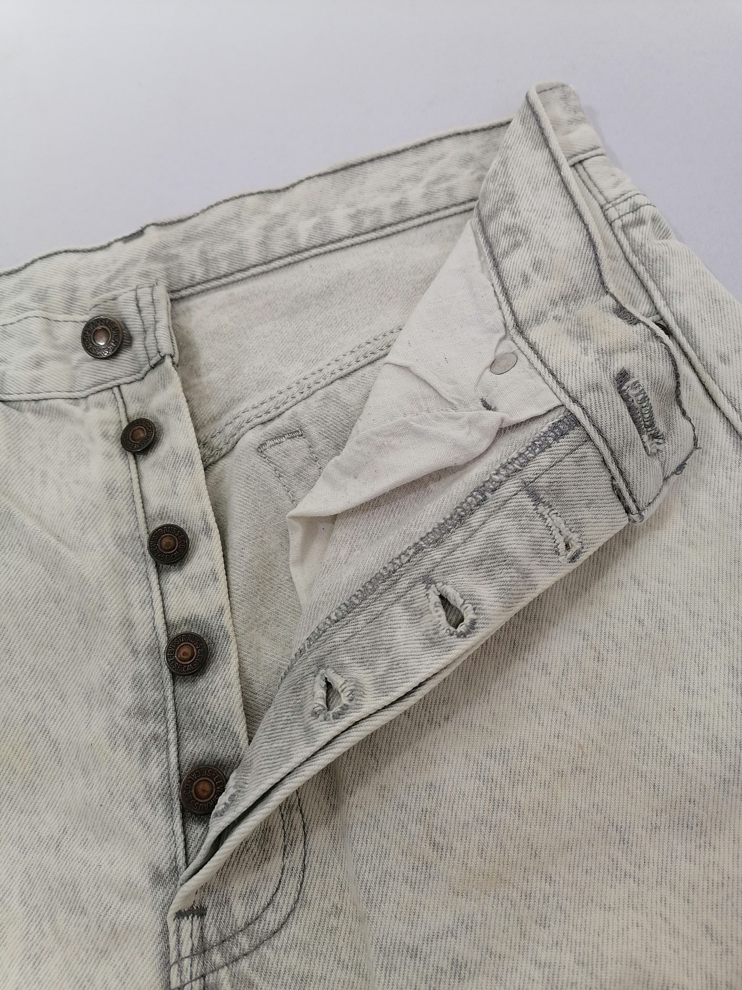 Levi's × Levi's Vintage Clothing Levi's Strauss White Fly Button Jeans Size US 30 / EU 46 - 4 Thumbnail
