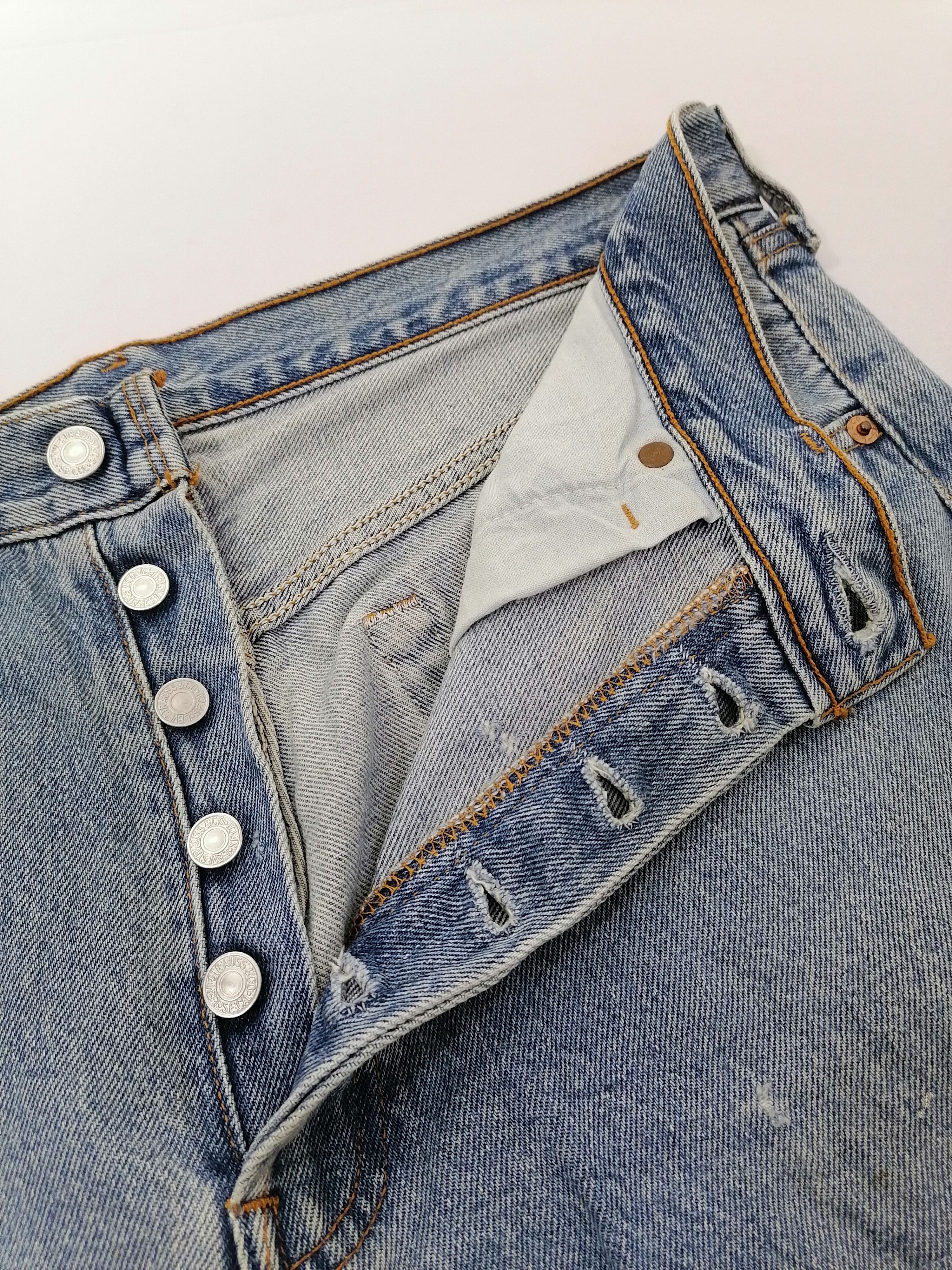 Levi's × Levi's Vintage Clothing 524 Levi's Strauss Fly Button Denim Jeans Size US 33 - 4 Thumbnail