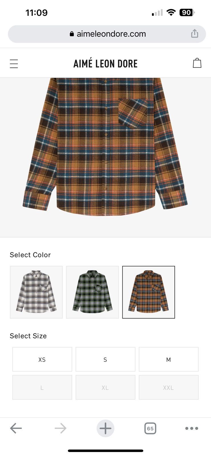 Aime Leon Dore Plaid Flannel Shirt - L Size US L / EU 52-54 / 3 - 7 Thumbnail