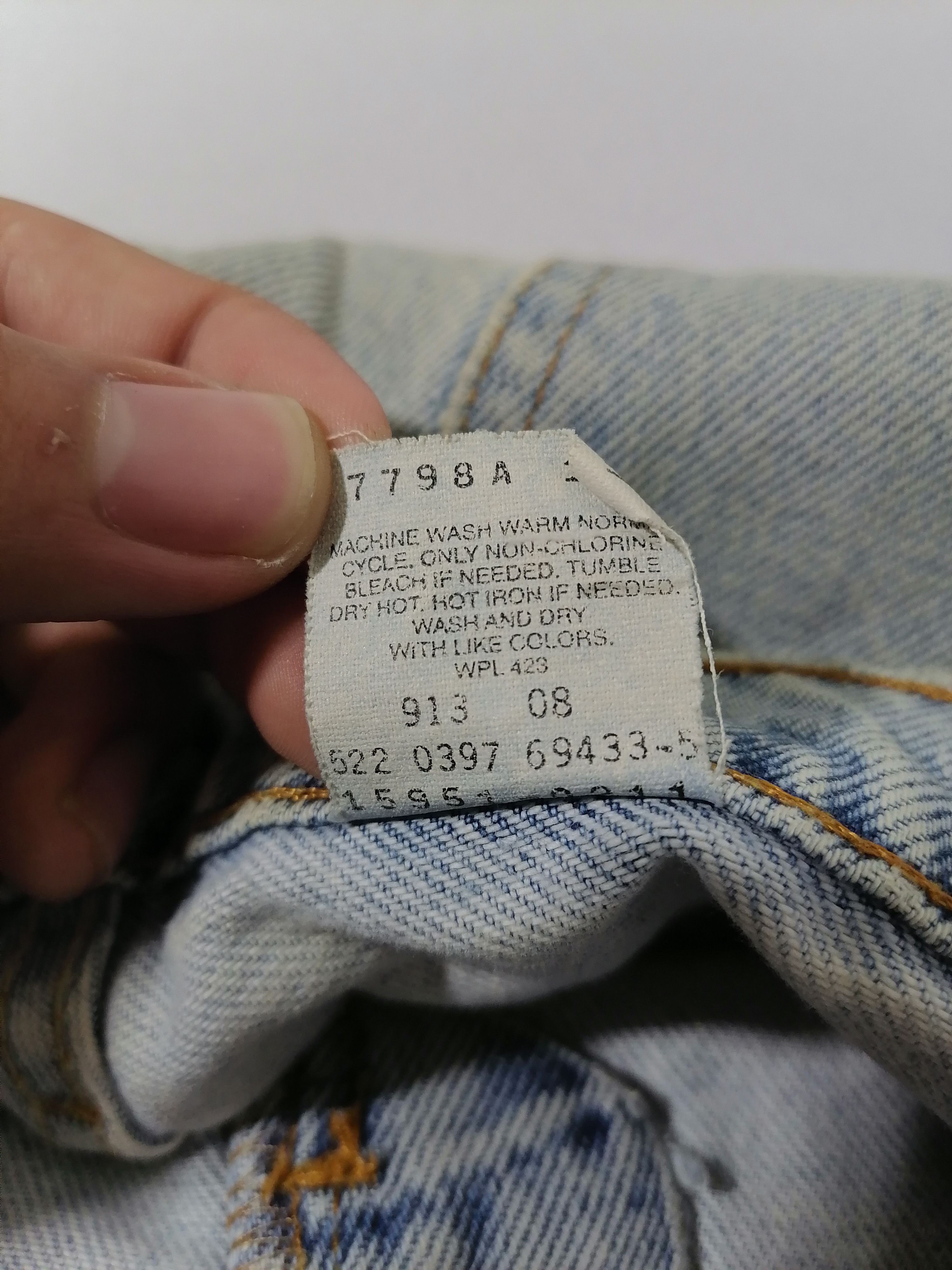 Levi's × Levi's Vintage Clothing 15951 Orange Tab Levi's Strauss Denim Jeans Size US 31 - 8 Thumbnail