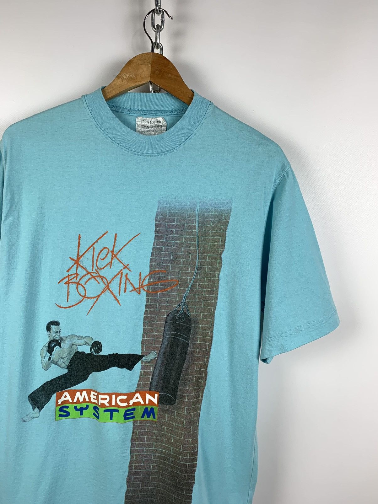 Vintage Vintage Kick Boxing Muay Thai American System Van Damme Tee Size US L / EU 52-54 / 3 - 2 Thumbnail