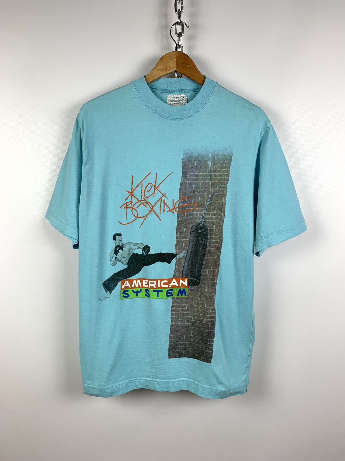 Vintage Vintage Kick Boxing Muay Thai American System Van Damme Tee Size US L / EU 52-54 / 3 - 1 Thumbnail