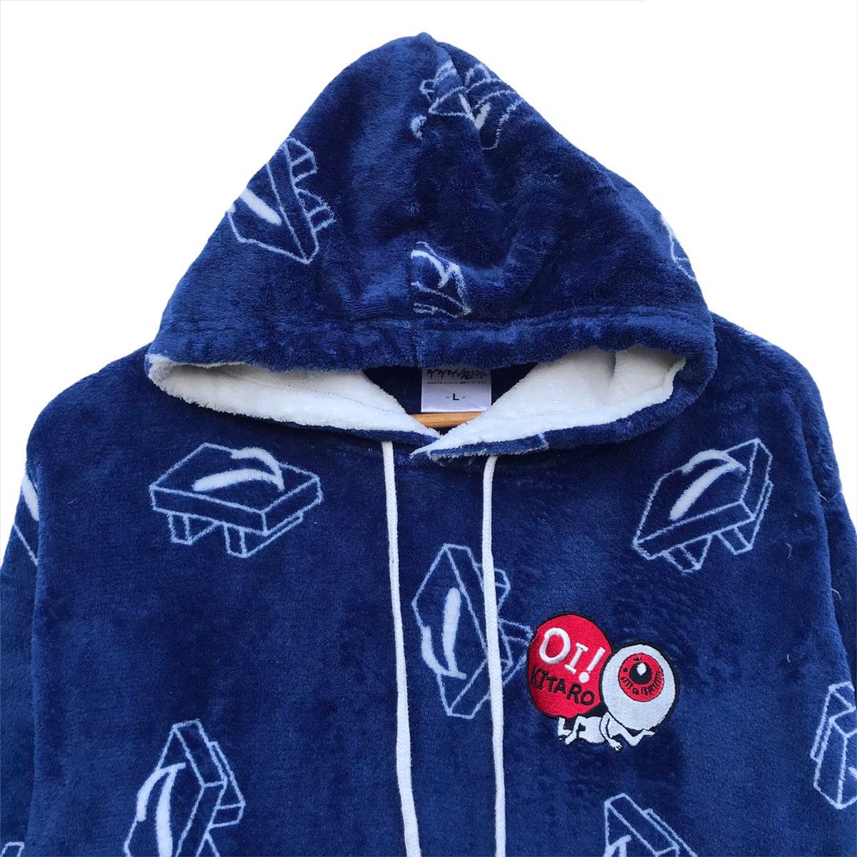 Cartoon Network × Japanese Brand Vintage Oi Kitaro Japanese Anime Fleece Hoodie Size US L / EU 52-54 / 3 - 4 Thumbnail
