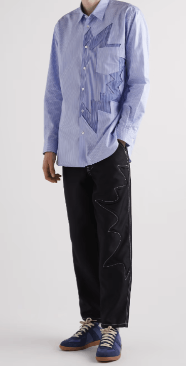 Comme des Garcons × Comme des Garcons SHIRT CDG Straight Leg Embroidered Gabardine Trousers XL SS22 Size US 36 / EU 52 - 2 Thumbnail