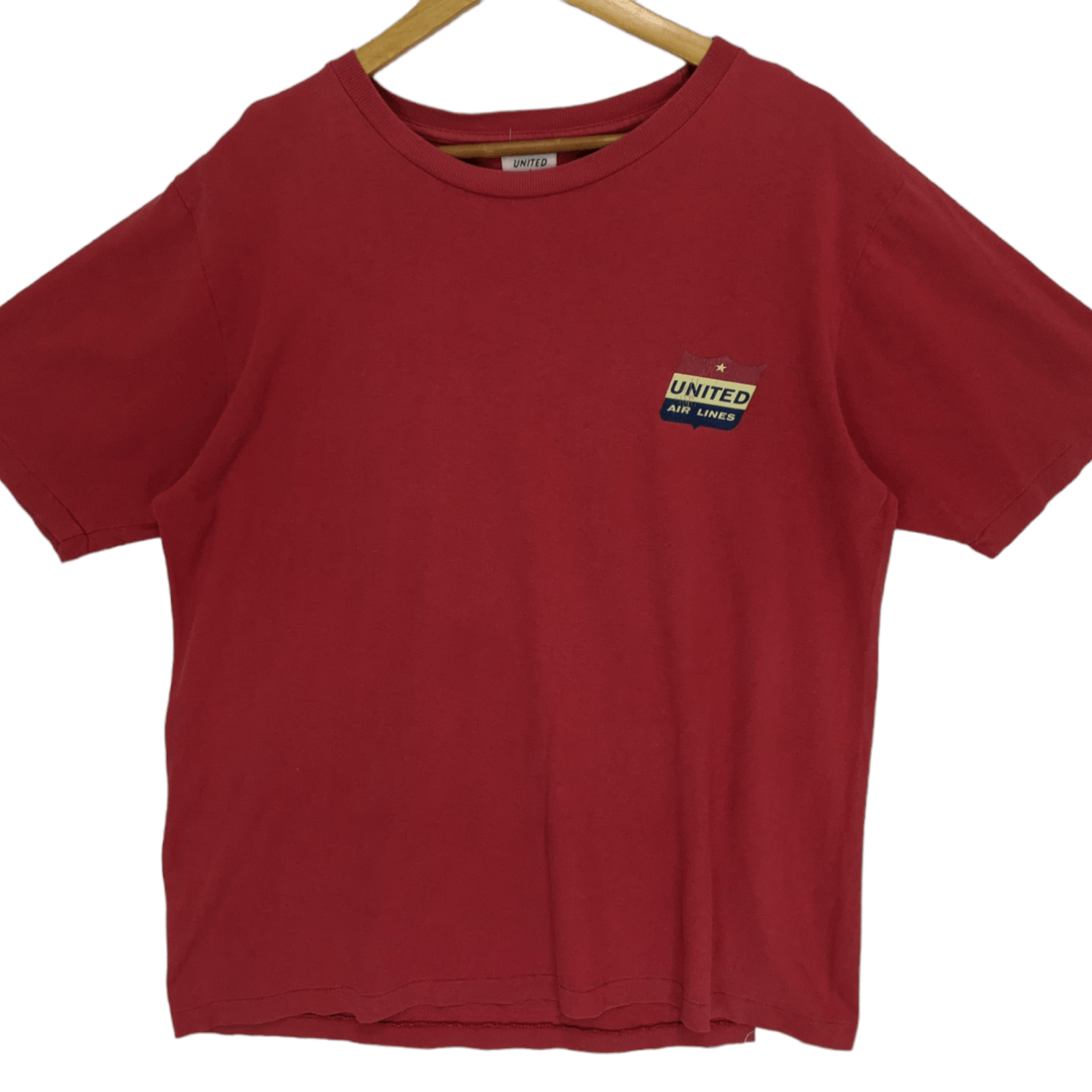 Vintage Vintage 90's UNITED AIRLINES Graphic T-Shirt Single Stitches Size US M / EU 48-50 / 2 - 2 Thumbnail