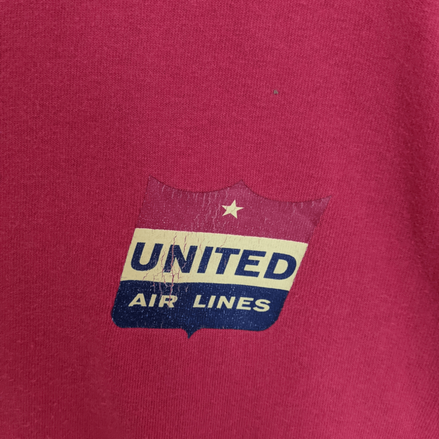 Vintage Vintage 90's UNITED AIRLINES Graphic T-Shirt Single Stitches Size US M / EU 48-50 / 2 - 4 Thumbnail