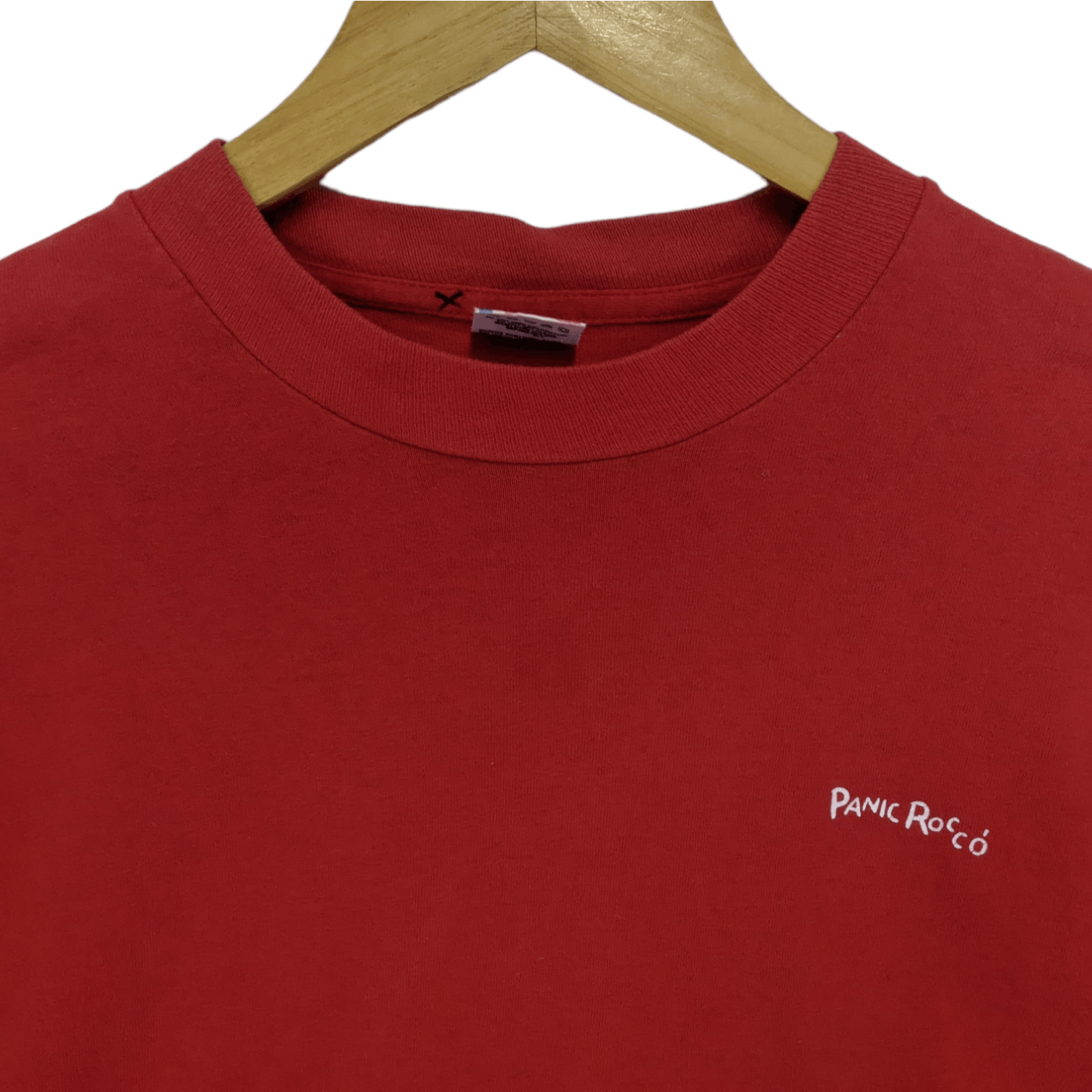 Fruit Of The Loom Vintage 90's FOTL Panic Rocco' Single Stitches Tee Size US M / EU 48-50 / 2 - 3 Thumbnail