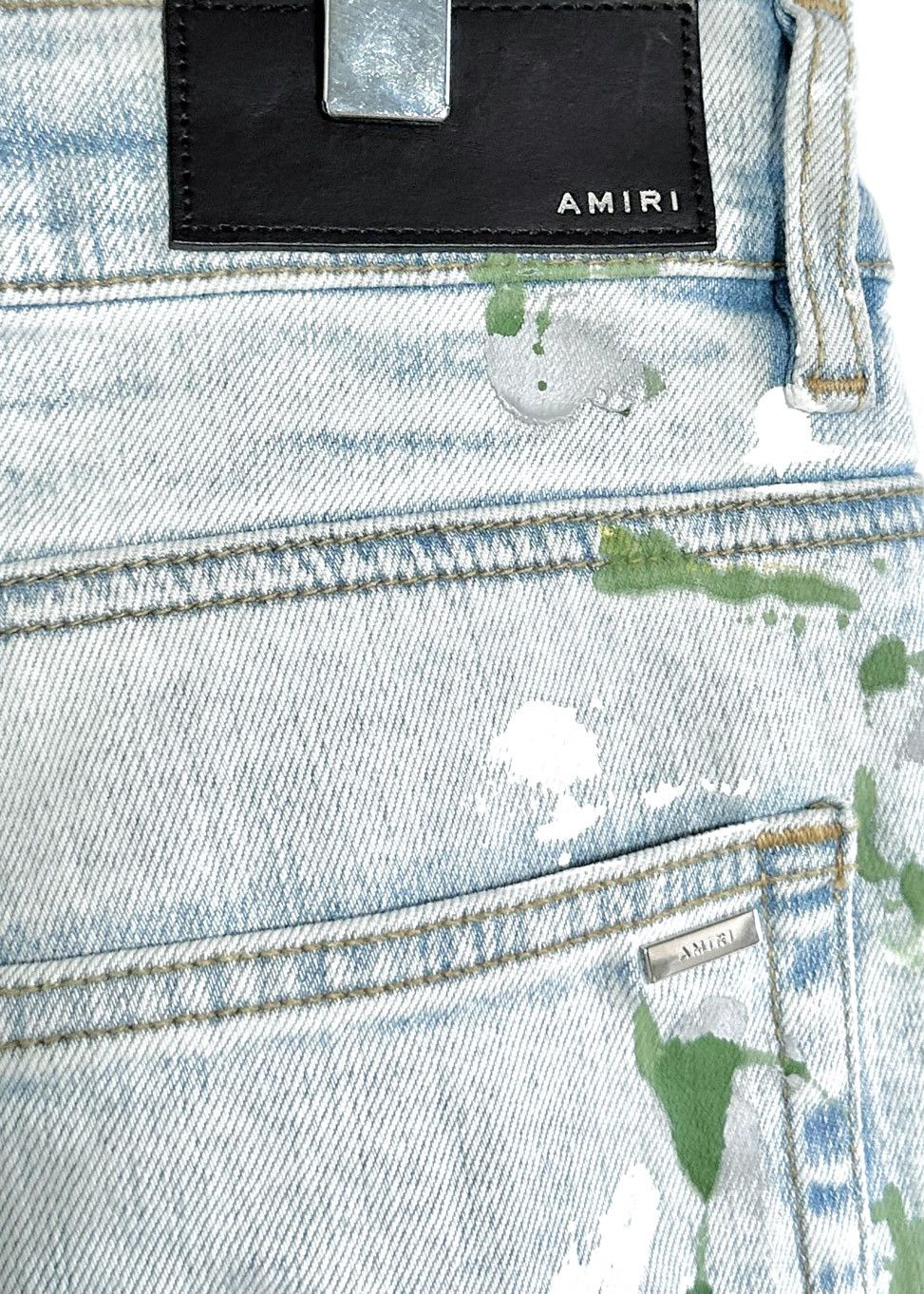Amiri Amiri Light Blue Paint Splatters Jeans Size US 36 / EU 52 - 6 Thumbnail