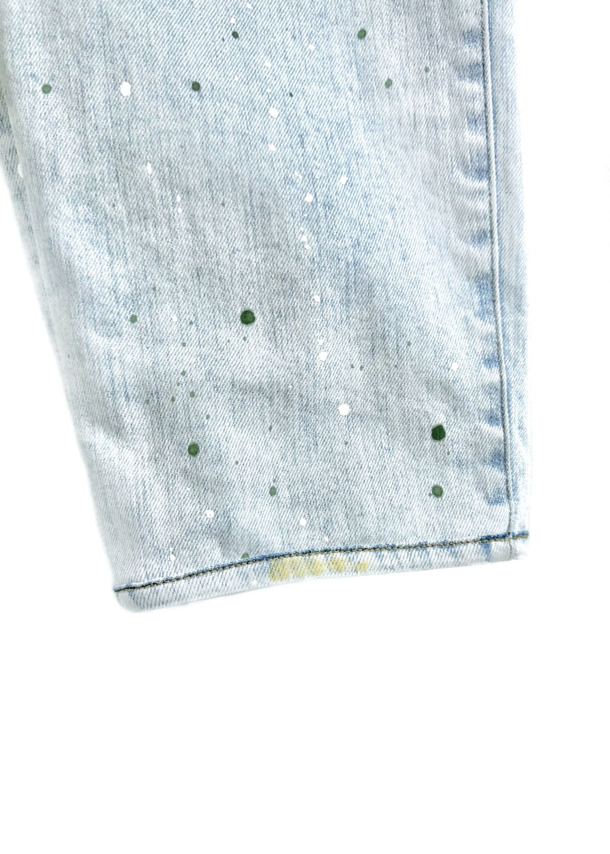 Amiri Amiri Light Blue Paint Splatters Jeans Size US 36 / EU 52 - 4 Thumbnail