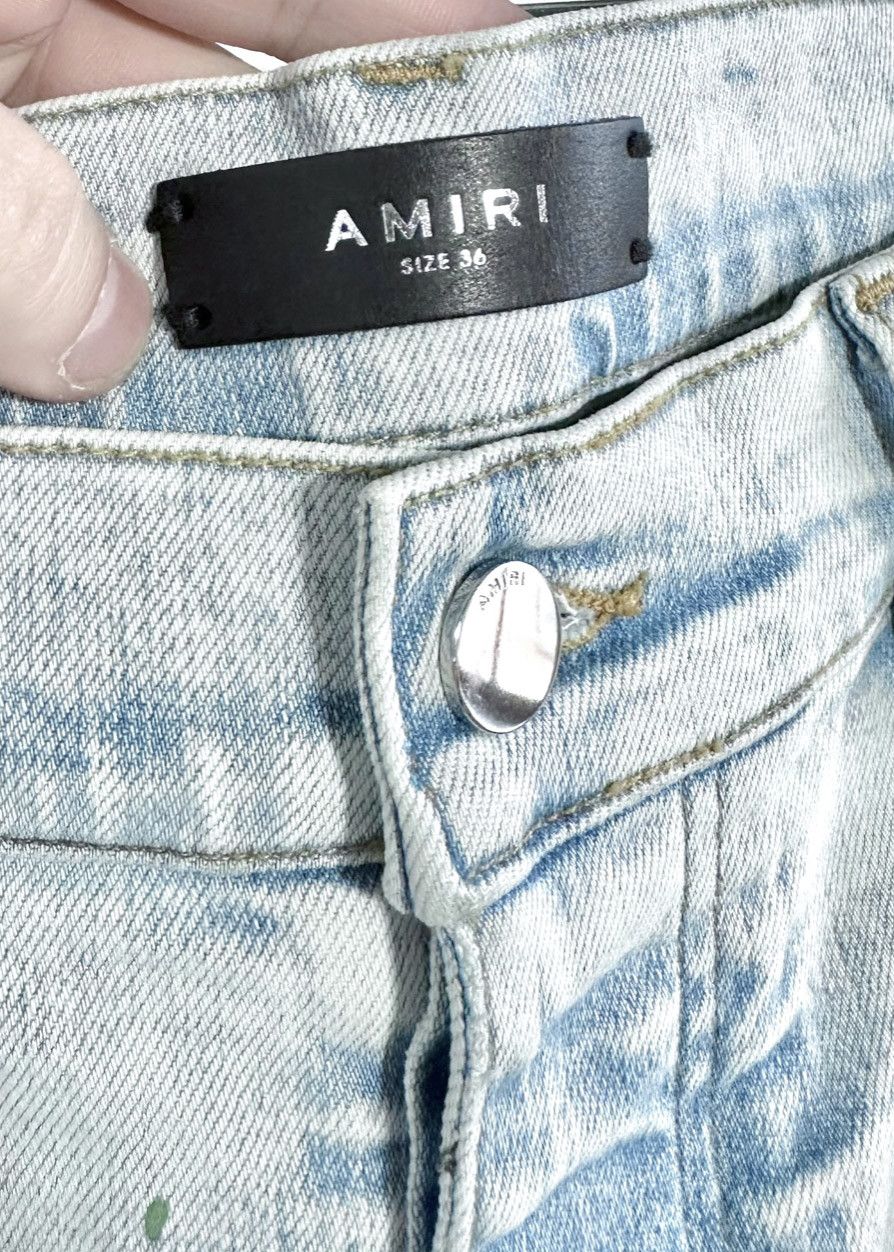 Amiri Amiri Light Blue Paint Splatters Jeans Size US 36 / EU 52 - 3 Thumbnail