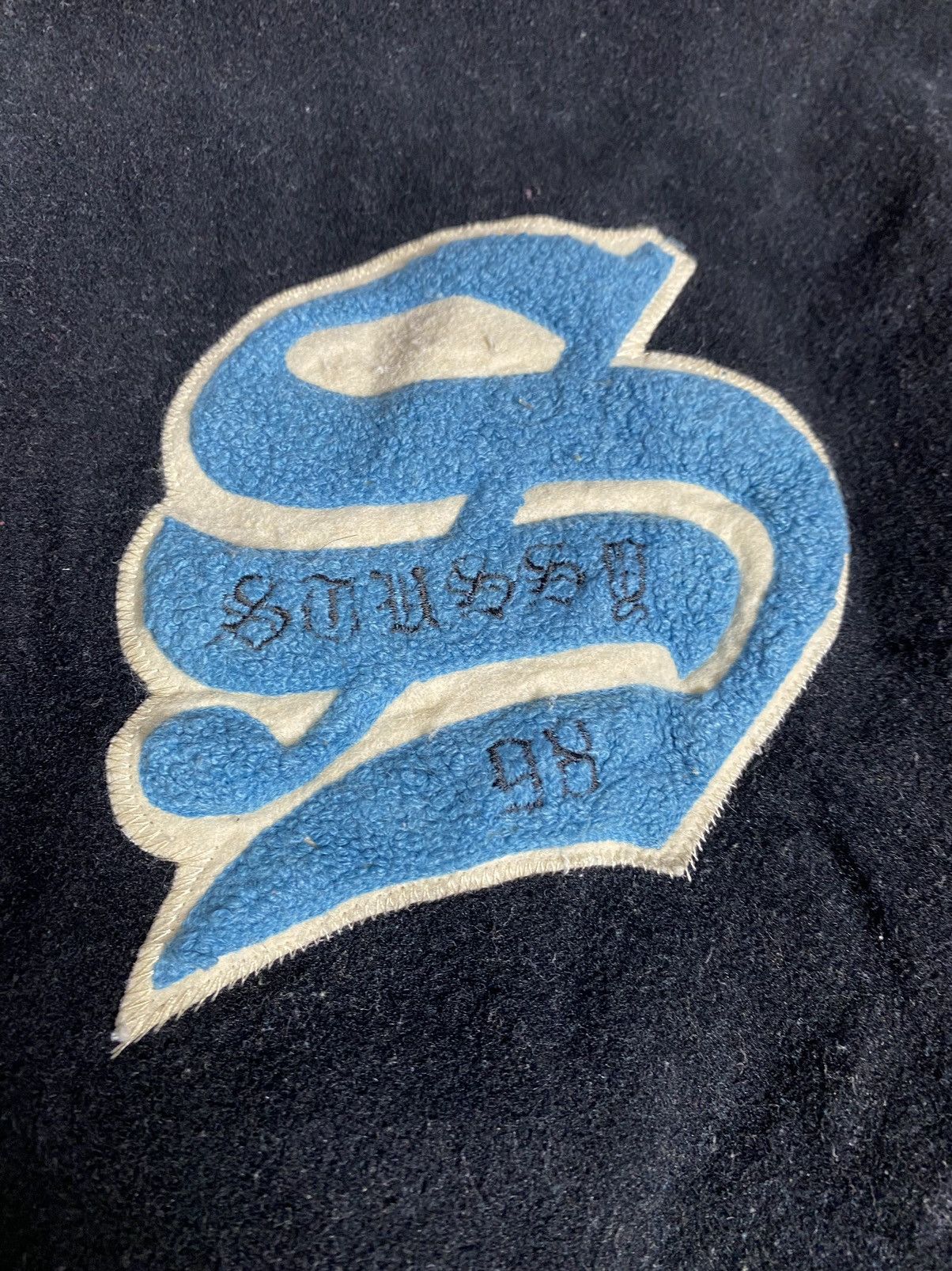 Stussy Vintage Rare Stussy 90’s Varsity Leather Jacket Size US L / EU 52-54 / 3 - 5 Thumbnail