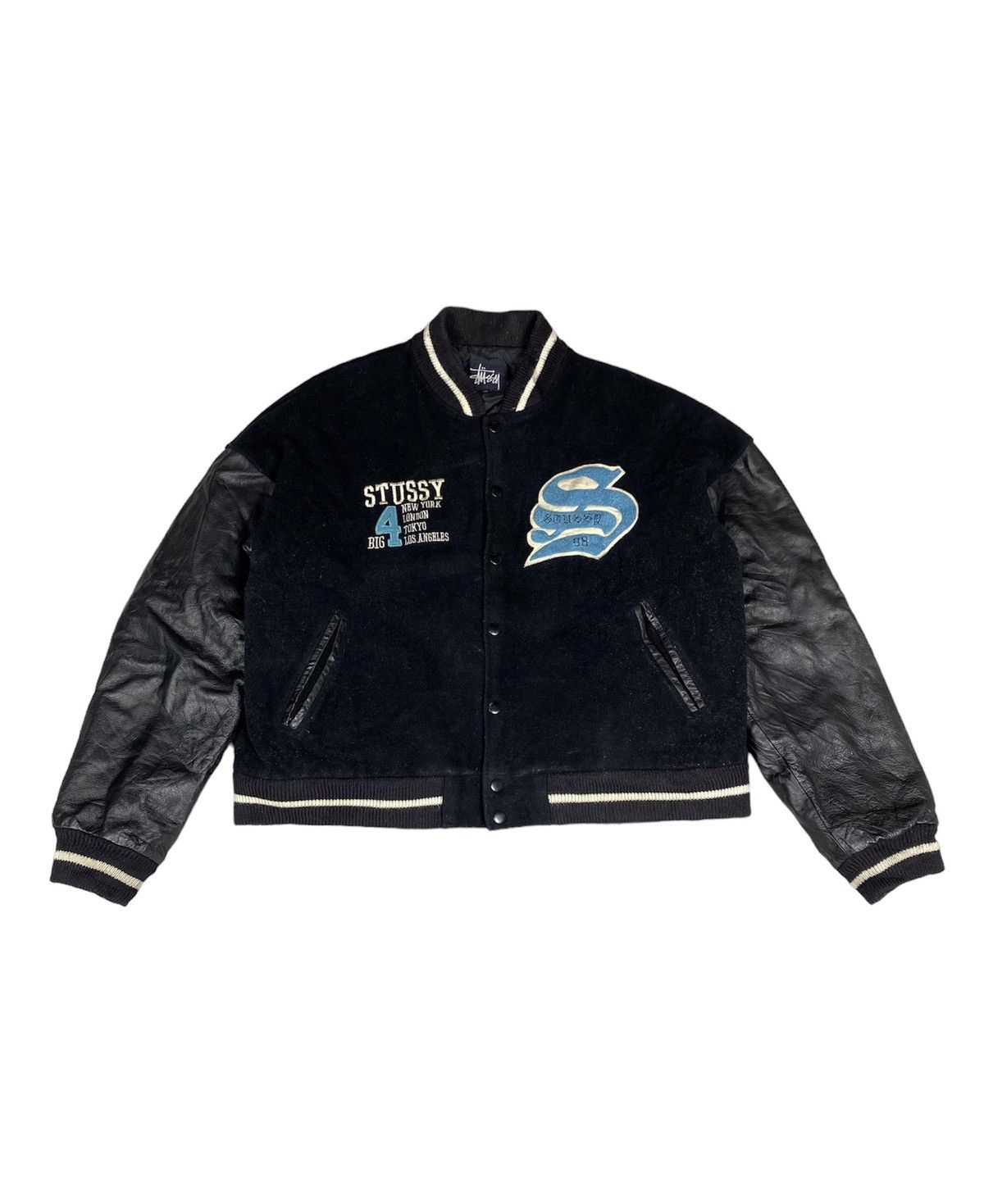 Stussy stussy ss link varsity jacket | Grailed