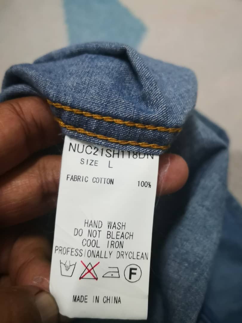 Japanese Brand Nano Universe Soft Denim Button Up Shirt Size US S / EU 44-46 / 1 - 5 Thumbnail