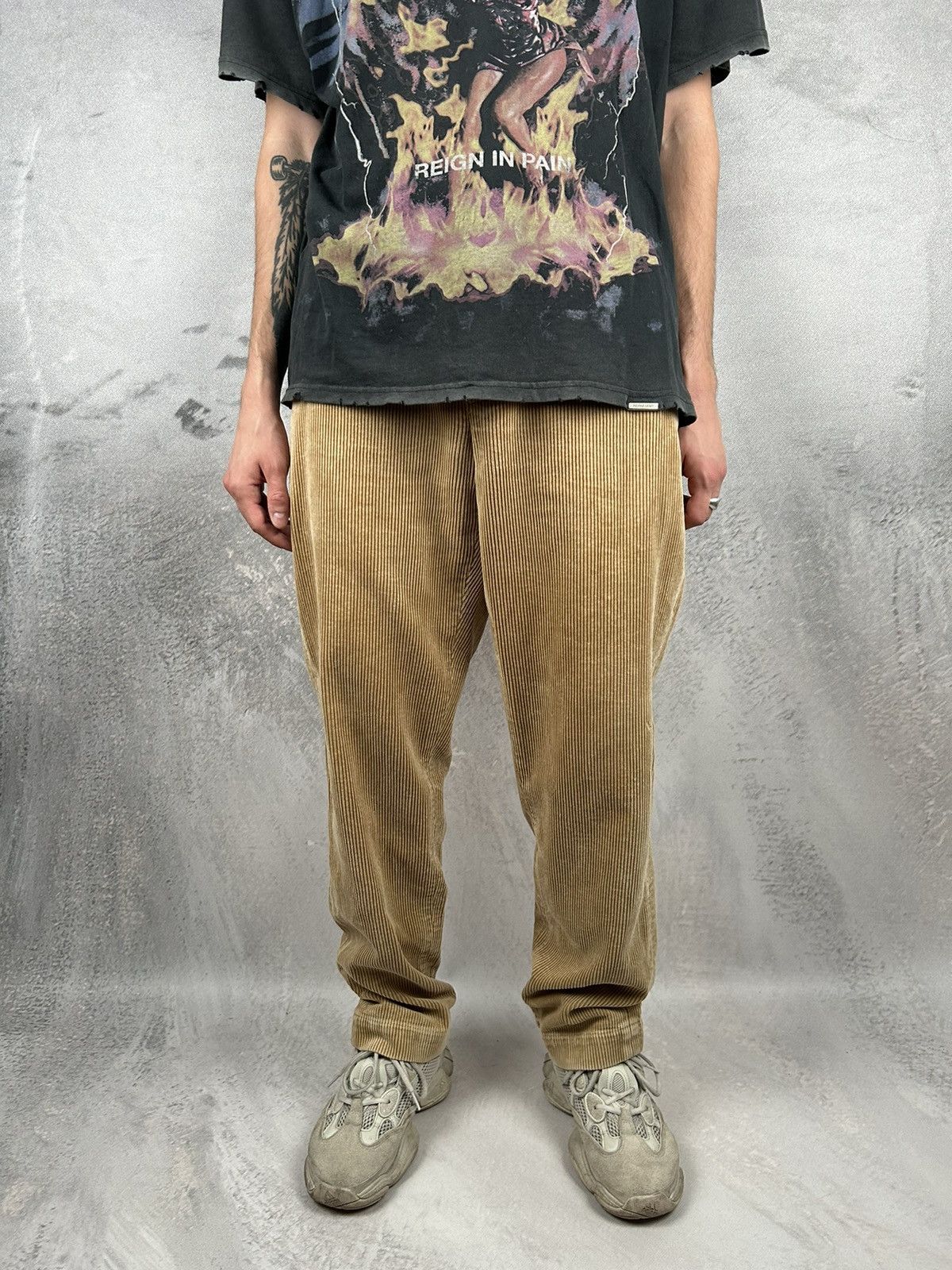 Polo Ralph Lauren Vintage Polo Ralph Lauren Cords Pants Corduroy Beige Rare Size US 36 / EU 52 - 2 Thumbnail