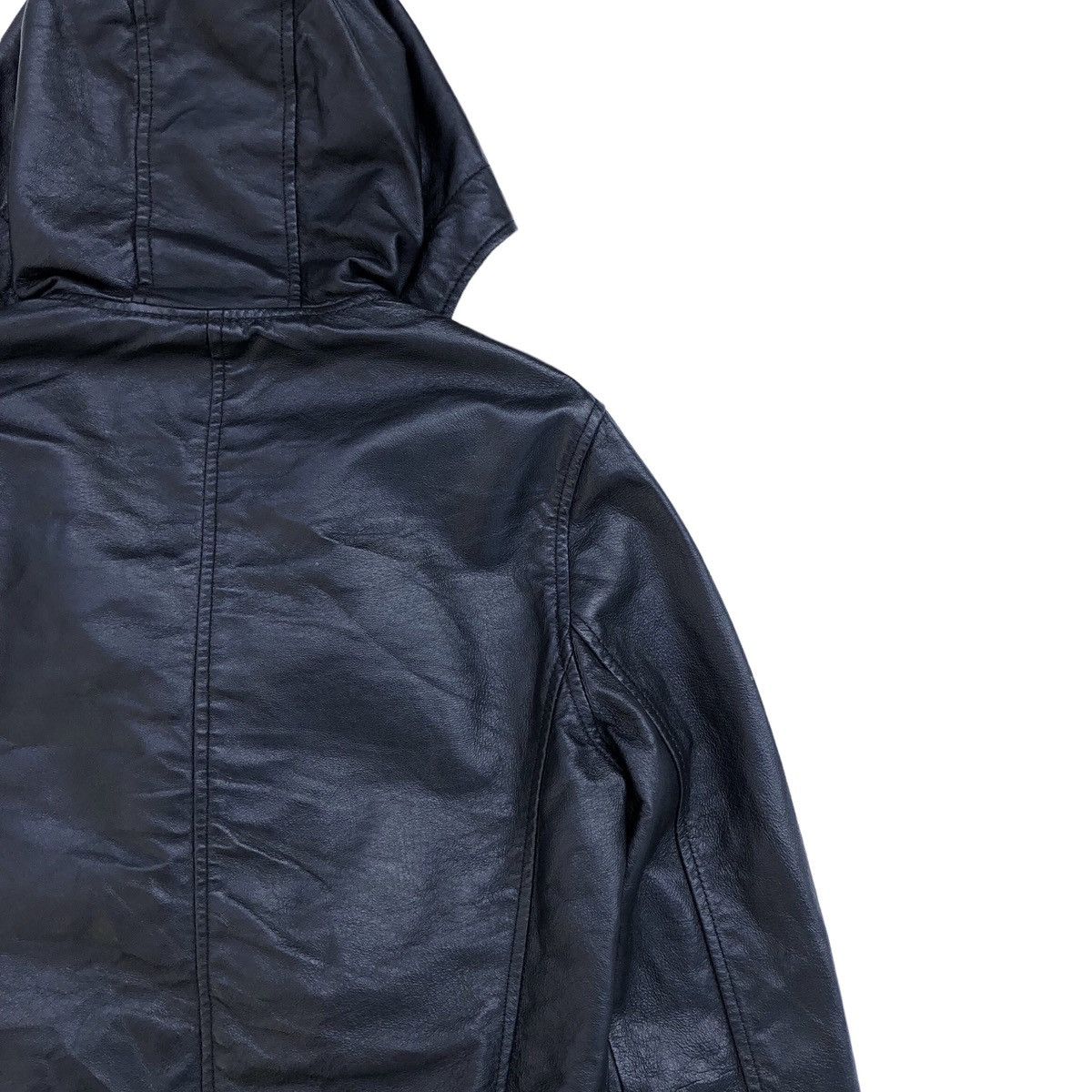 Hysteric Glamour Hysteric Glamour Leather Hooded Bomber Jacket Size S / US 4 / IT 40 - 7 Thumbnail