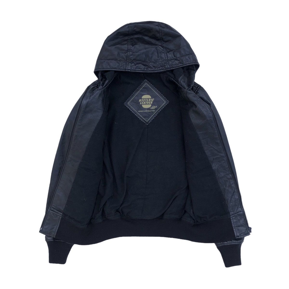 Hysteric Glamour Hysteric Glamour Leather Hooded Bomber Jacket Size S / US 4 / IT 40 - 14 Thumbnail