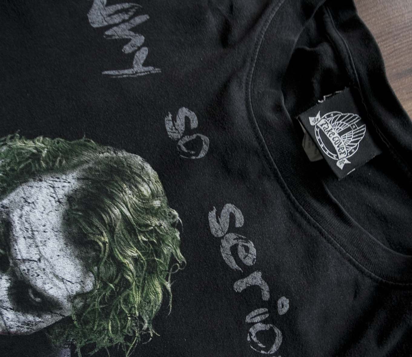 Vintage The Joker Heath Ledger T Shirt The Dark Knight Movie Batman Size US L / EU 52-54 / 3 - 2 Thumbnail