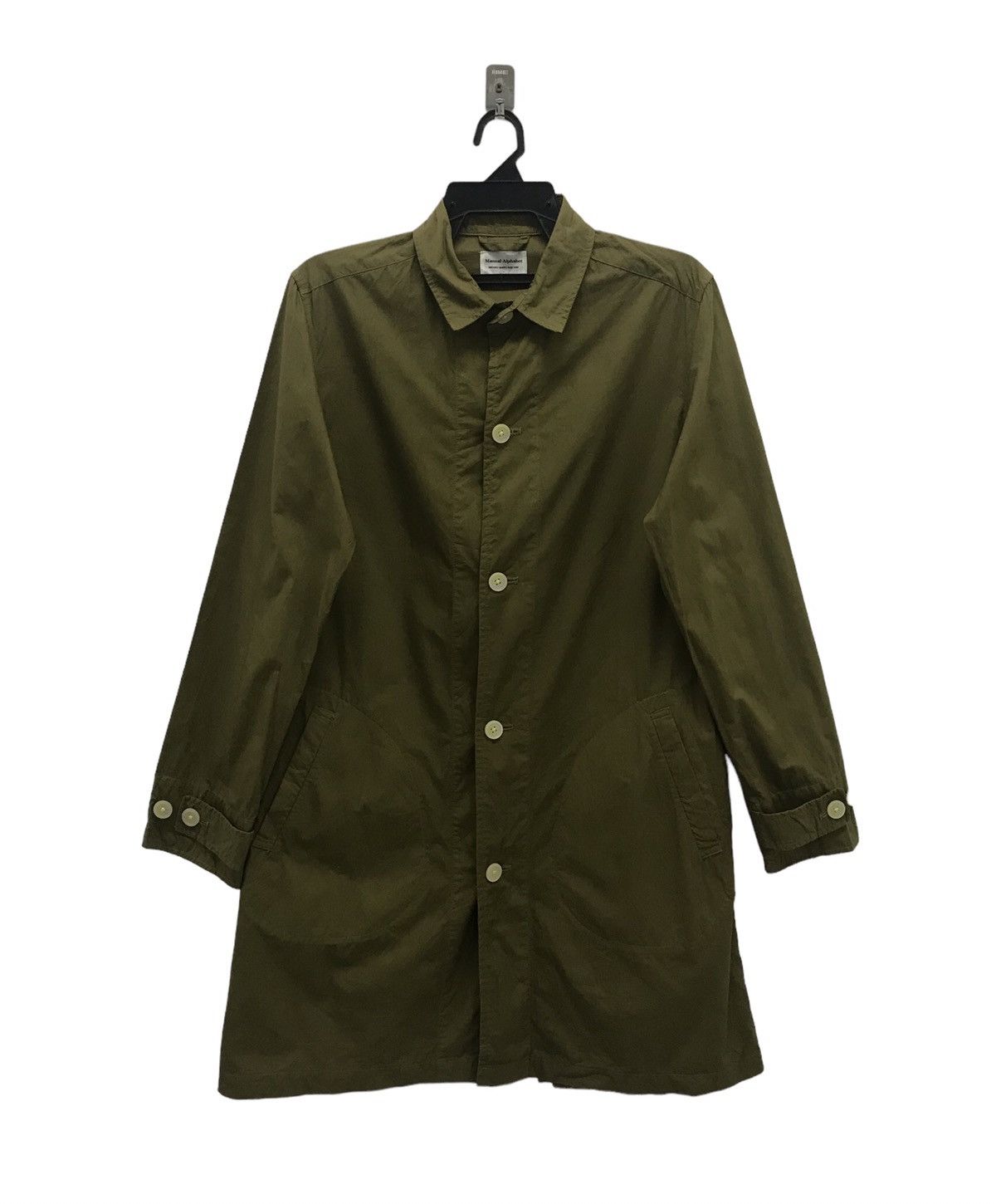 image of Manual Alphabet Made In Japan Long Jacket in Green, Men's (Size Medium)