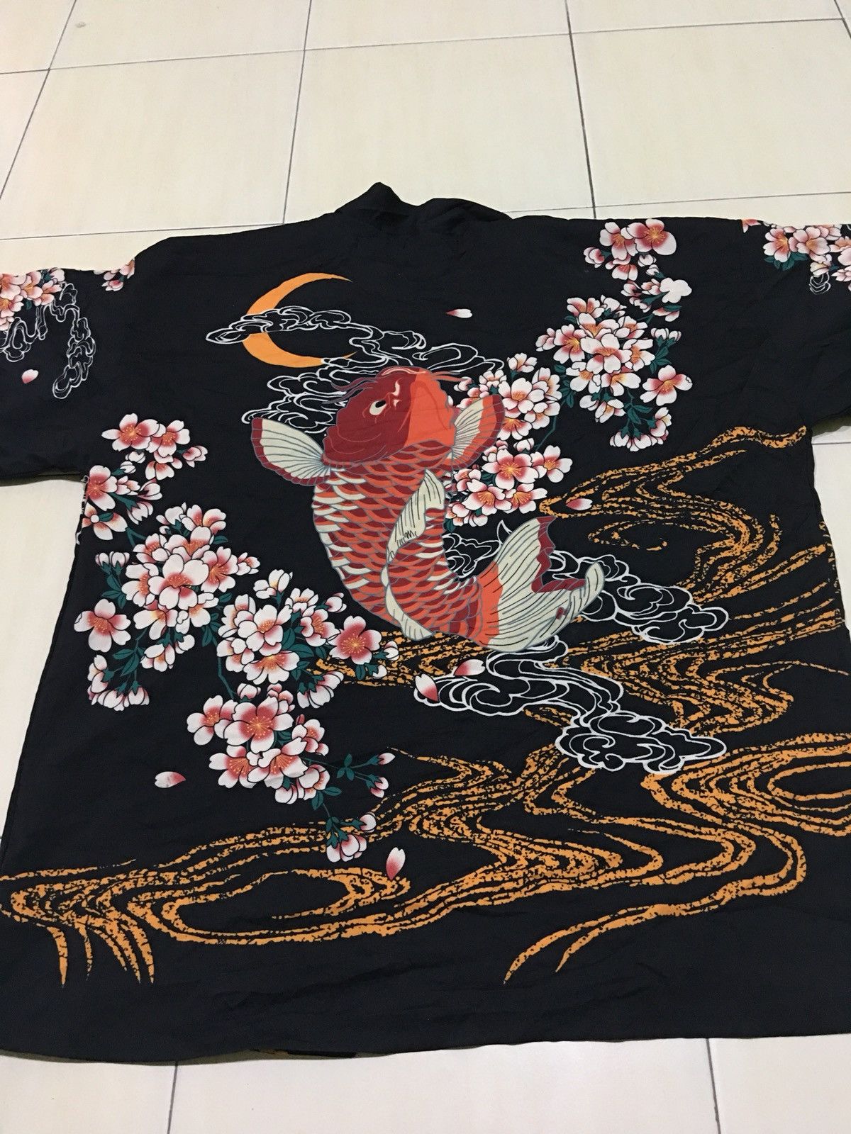 Japanese Brand Japanese Tradition X Designer Kimono Koi Fish Shirt Size US M / EU 48-50 / 2 - 4 Thumbnail