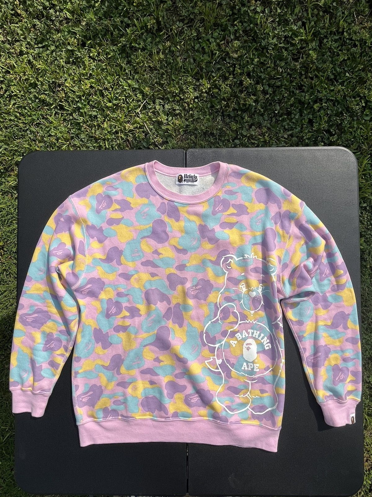 Bape Bape x Care Bears Camo Crewneck Grailed