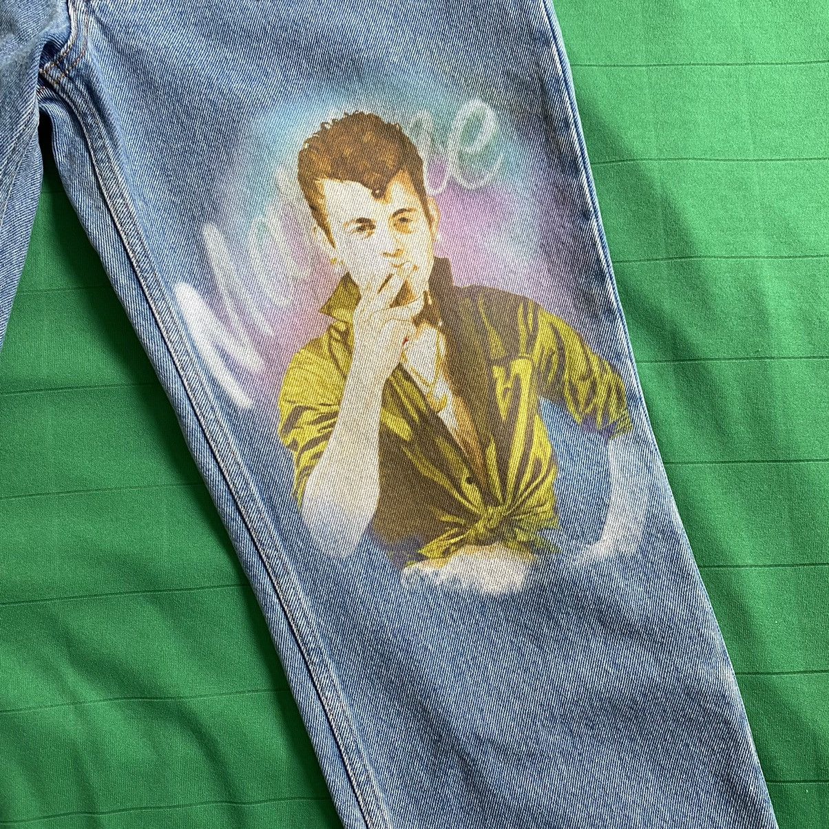 Martine Rose Martine Rose Smoking Man Painted Jeans Size M Size US 32 / EU 48 - 2 Thumbnail