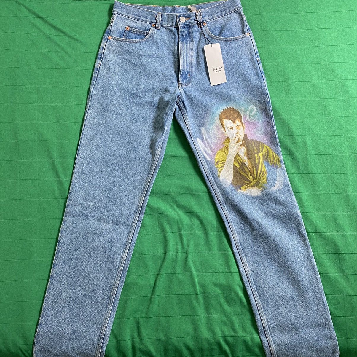 Martine Rose Martine Rose Smoking Man Painted Jeans Size M Size US 32 / EU 48 - 1 Thumbnail