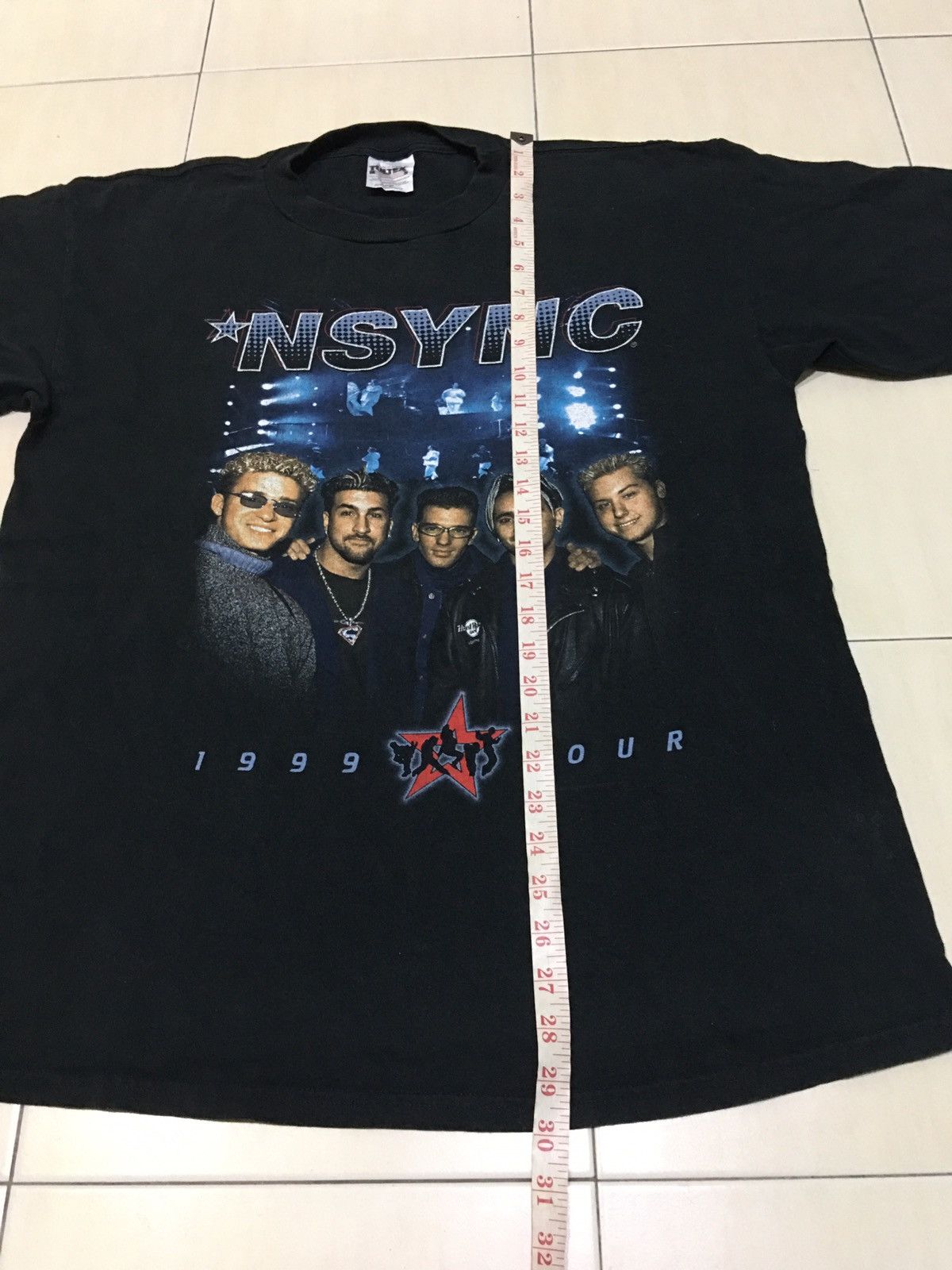 Band Tees × Rap Tees Vintage 90s Nsync Shirt / hip hop Rap 1999 R&B Tour Shirt Size US XL / EU 56 / 4 - 9 Thumbnail