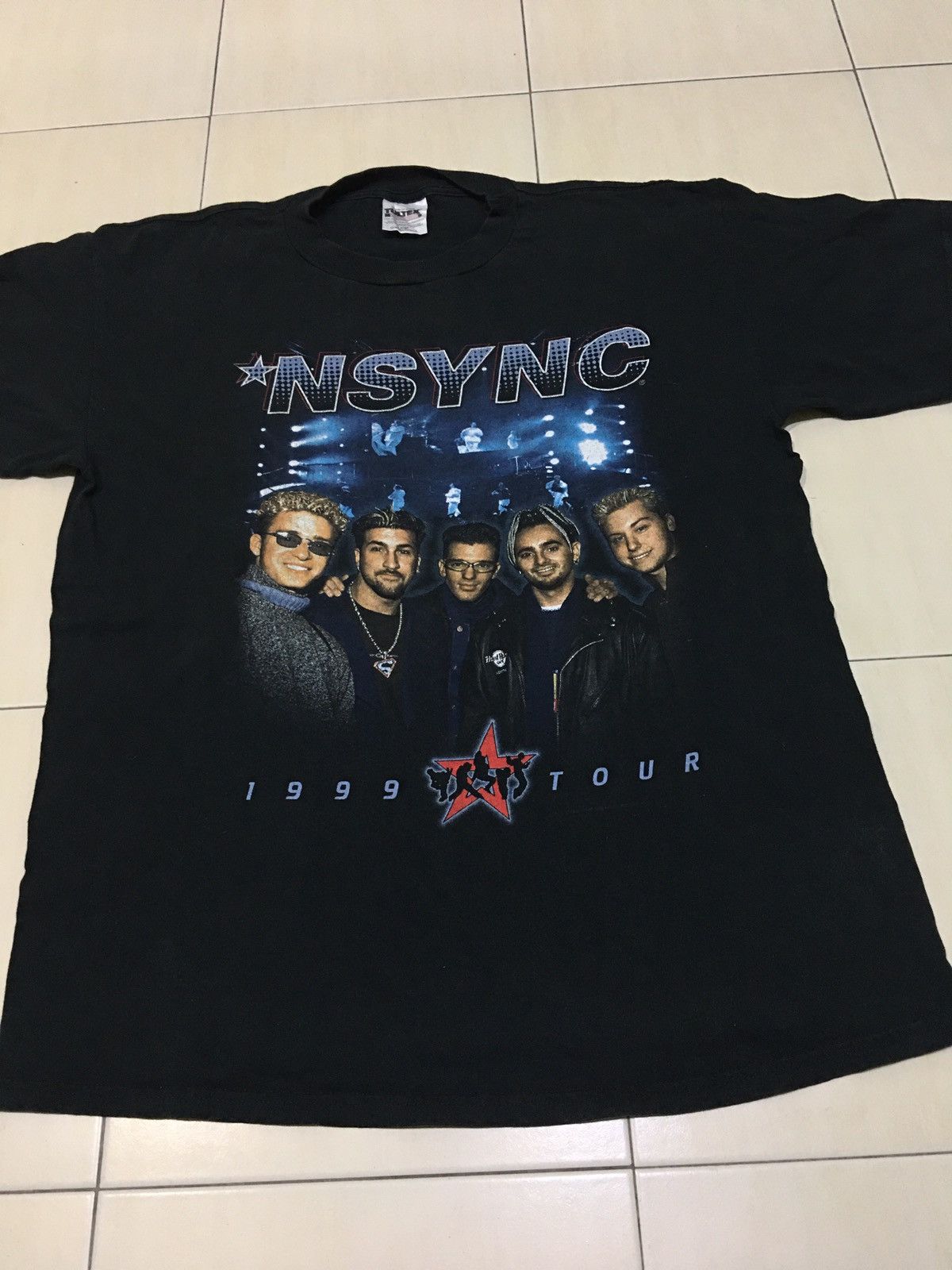 Band Tees × Rap Tees Vintage 90s Nsync Shirt / hip hop Rap 1999 R&B Tour Shirt Size US XL / EU 56 / 4 - 4 Thumbnail