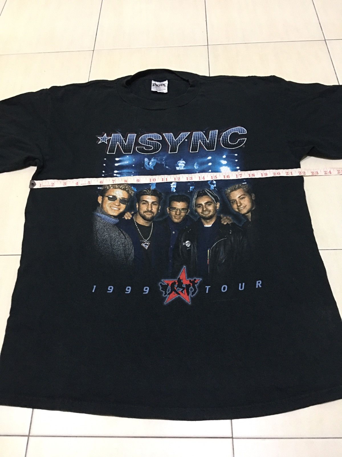 Band Tees × Rap Tees Vintage 90s Nsync Shirt / hip hop Rap 1999 R&B Tour Shirt Size US XL / EU 56 / 4 - 8 Thumbnail