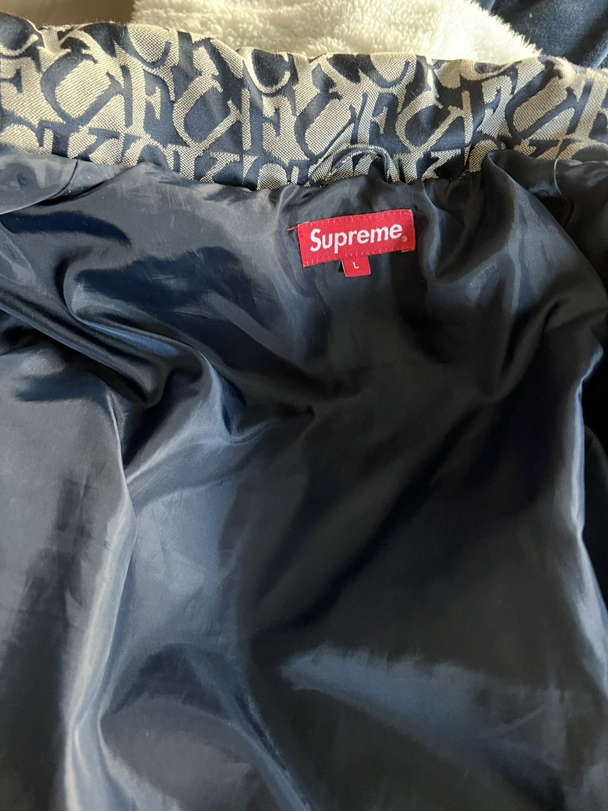 Supreme Supreme Fuck Jacquard Puffy Jacket Size US L / EU 52-54 / 3 - 6 Thumbnail