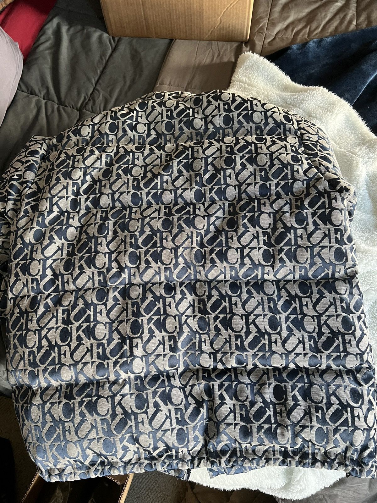 Supreme Supreme Fuck Jacquard Puffy Jacket Size US L / EU 52-54 / 3 - 2 Thumbnail