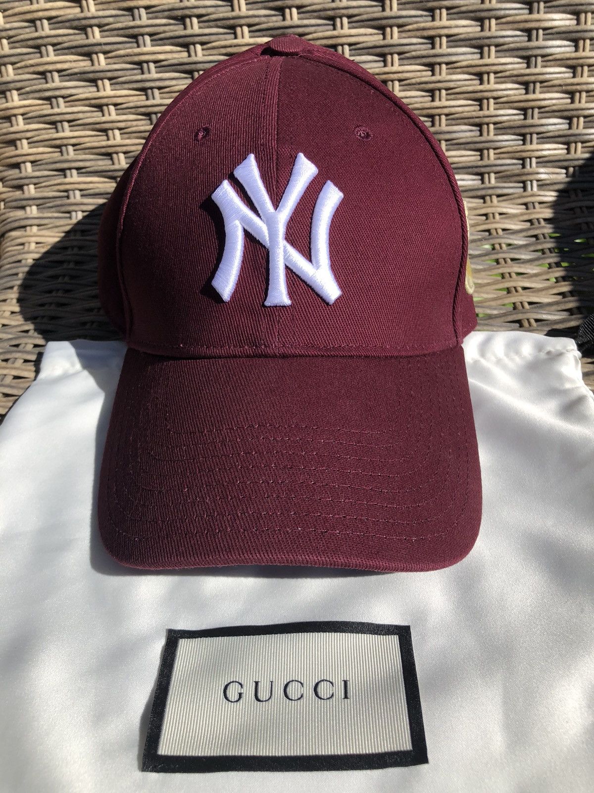 Gucci × MLB × New York Yankees Gucci New York Yankees Hat Size ONE SIZE - 3 Thumbnail