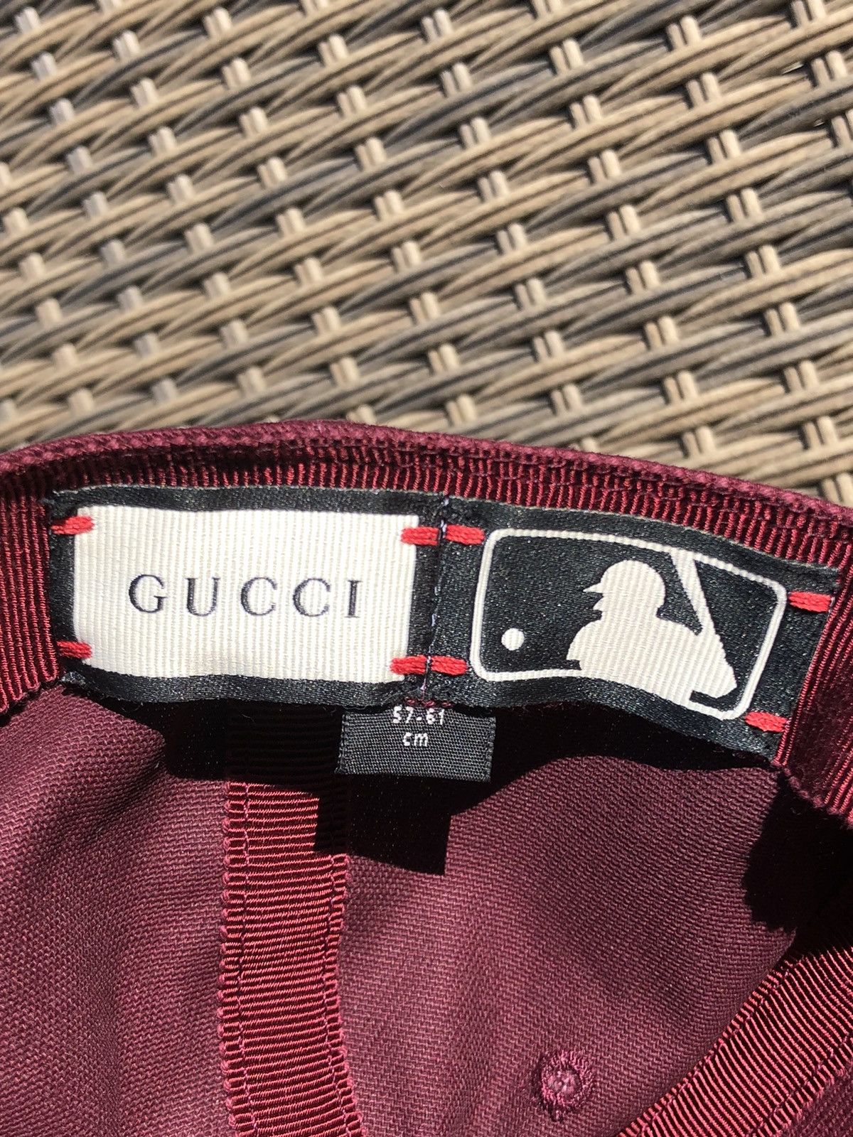 Gucci × MLB × New York Yankees Gucci New York Yankees Hat Size ONE SIZE - 5 Thumbnail