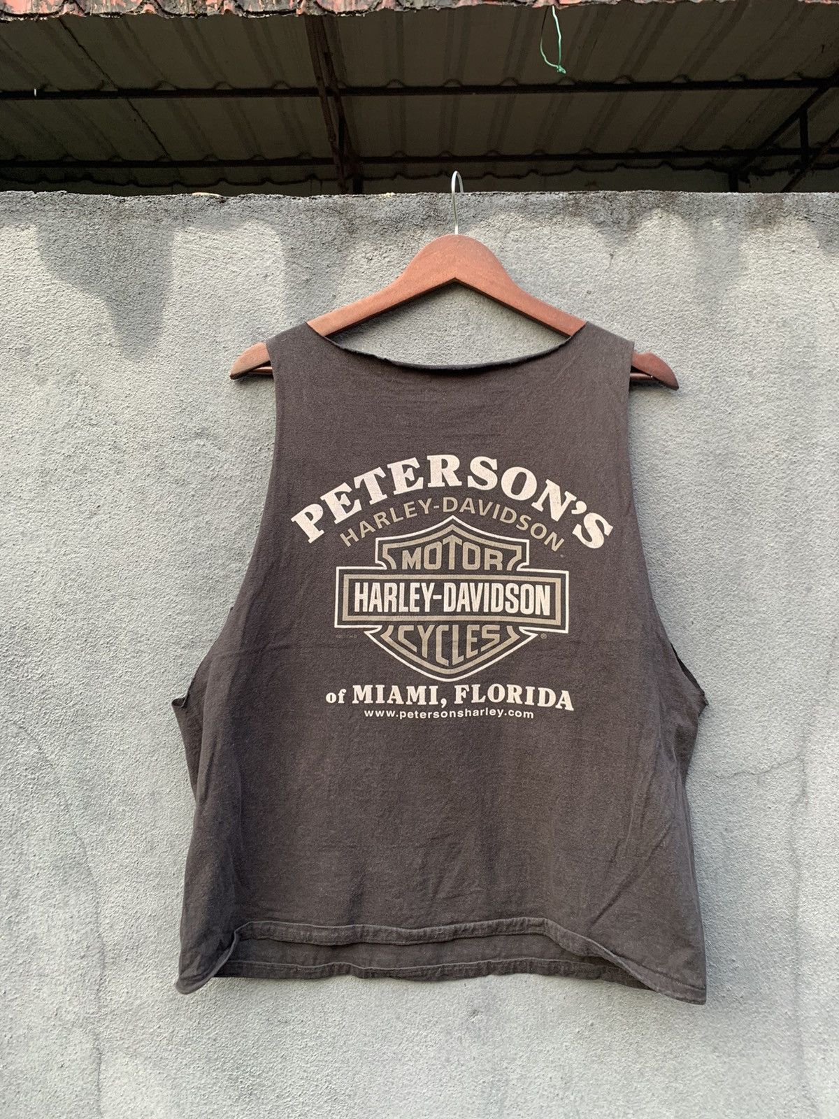Harley Davidson Vintage THRASHED HARLEY DAVIDSON PETERSON’S TANK TOP SHIRT Size US M / EU 48-50 / 2 - 1 Thumbnail