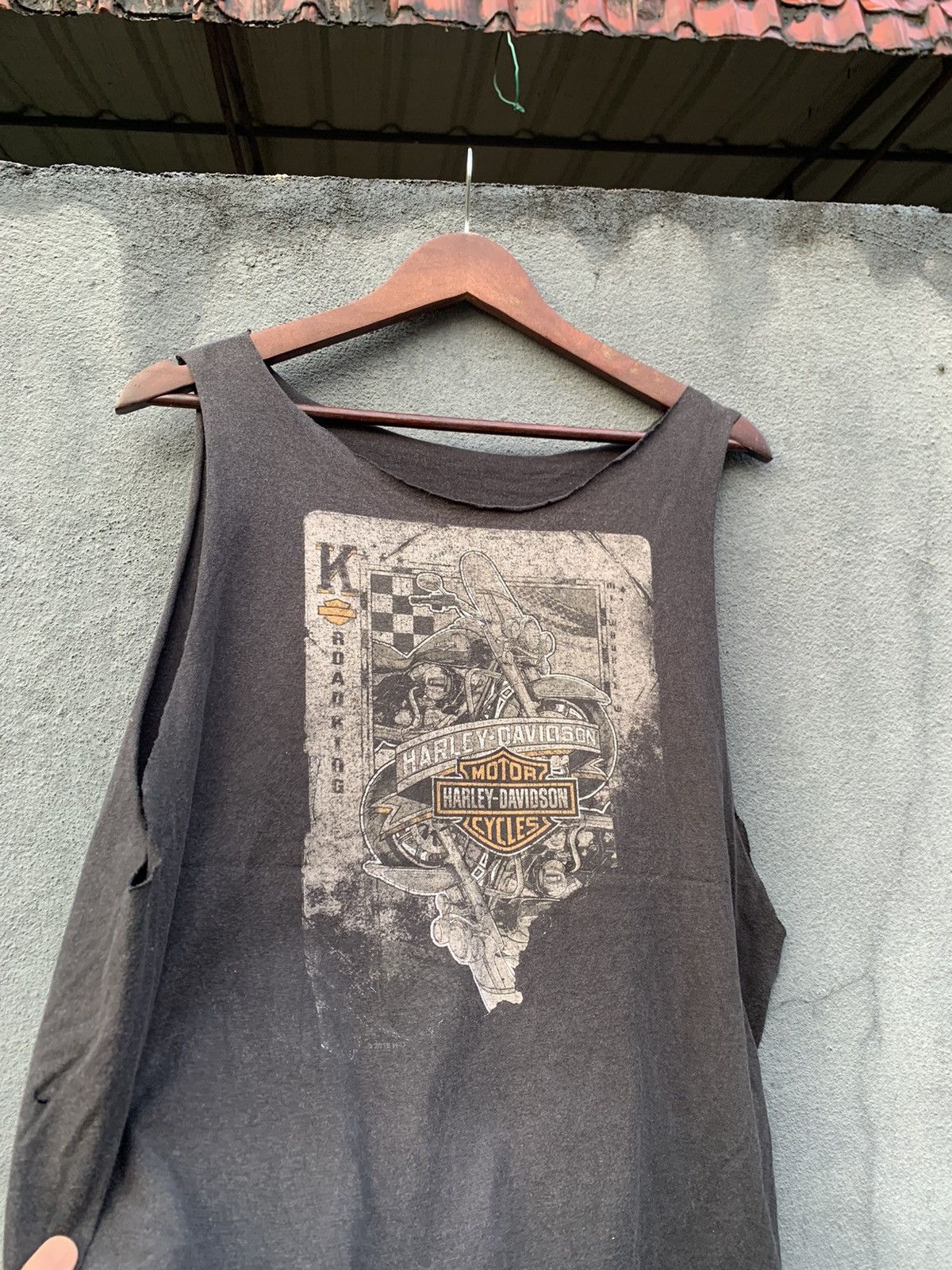 Harley Davidson Vintage THRASHED HARLEY DAVIDSON PETERSON’S TANK TOP SHIRT Size US M / EU 48-50 / 2 - 4 Thumbnail
