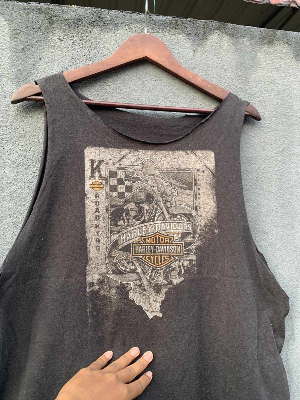 Harley Davidson Vintage THRASHED HARLEY DAVIDSON PETERSON’S TANK TOP SHIRT Size US M / EU 48-50 / 2 - 6 Thumbnail