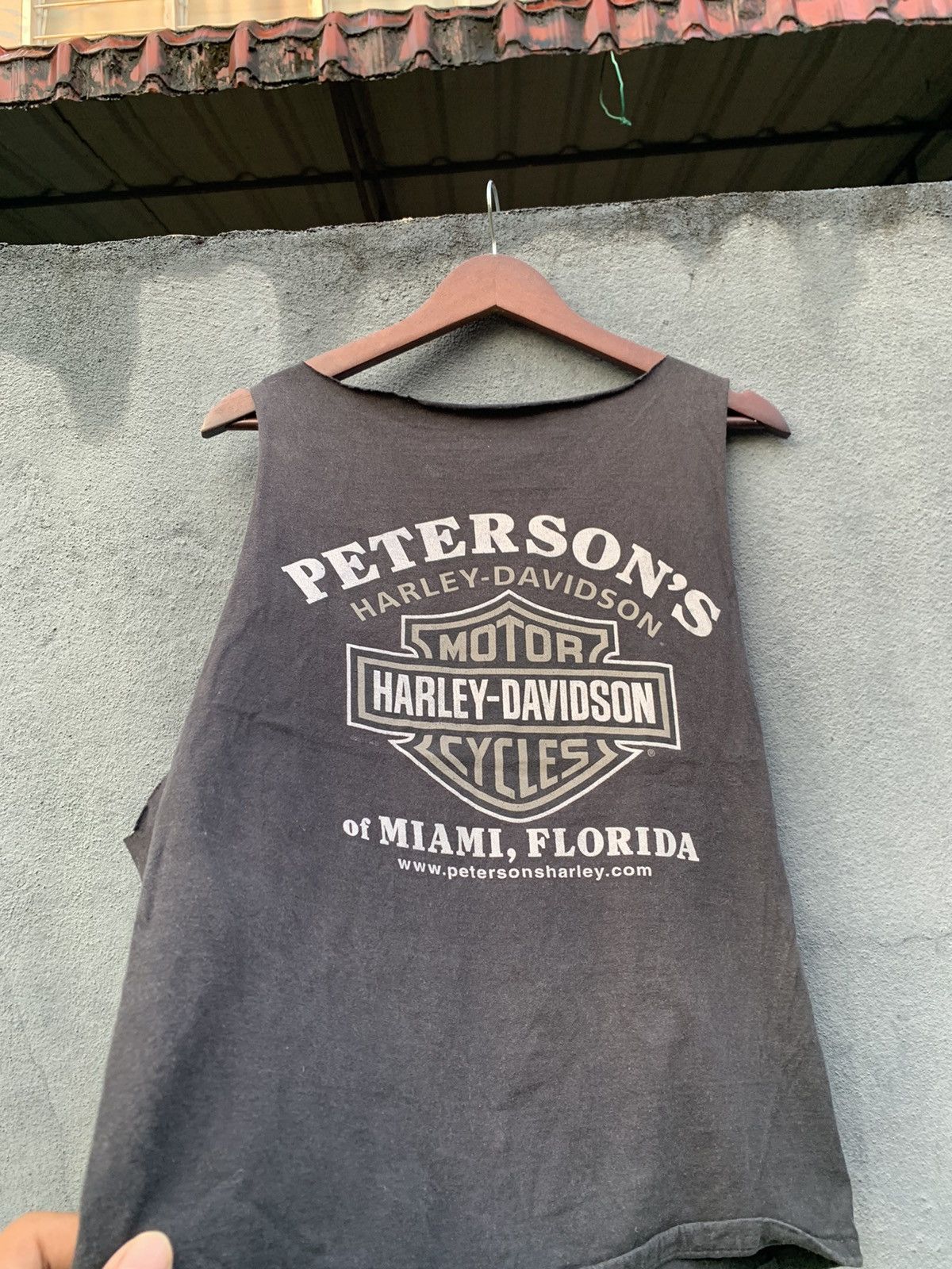 Harley Davidson Vintage THRASHED HARLEY DAVIDSON PETERSON’S TANK TOP SHIRT Size US M / EU 48-50 / 2 - 5 Thumbnail
