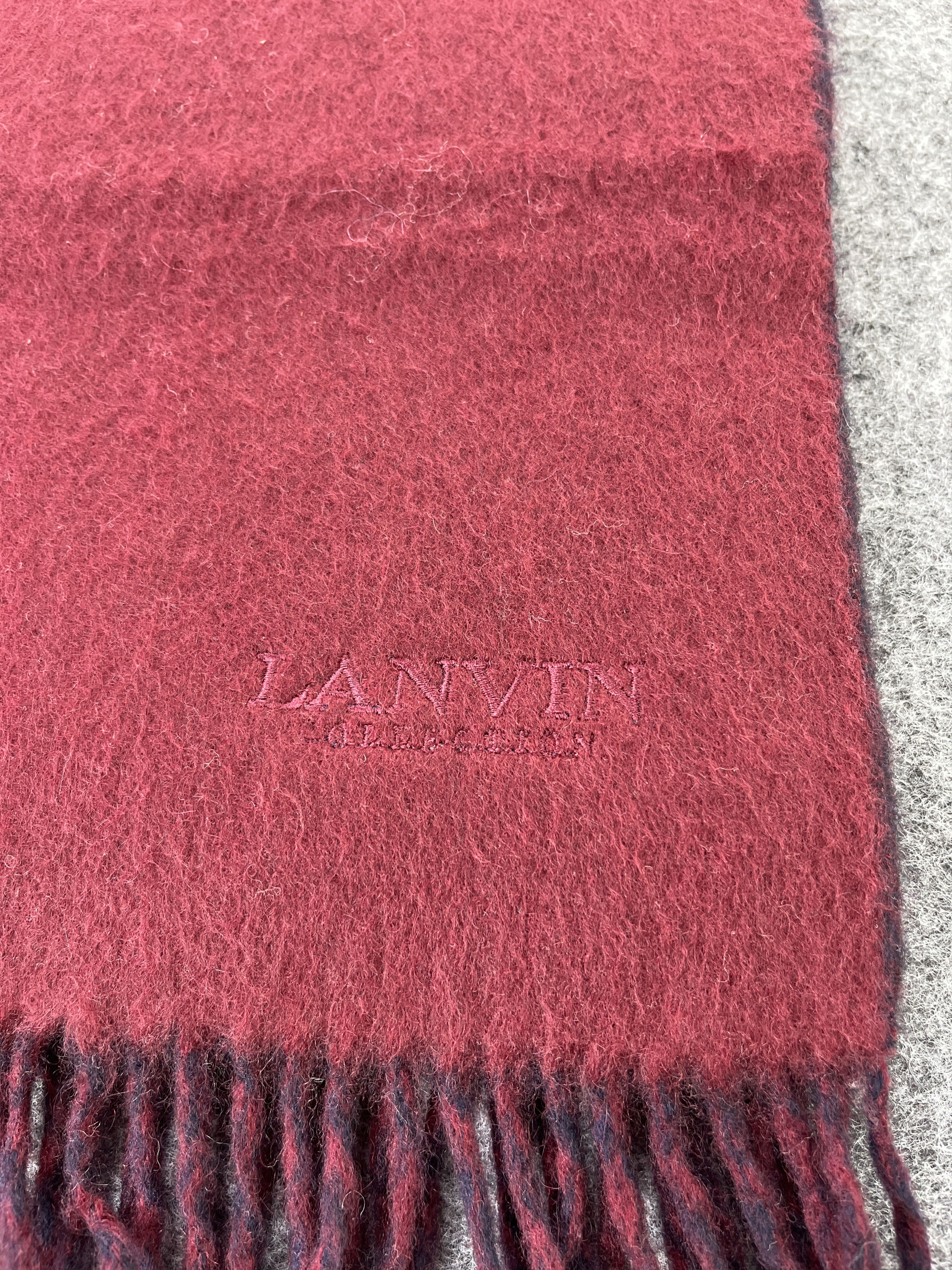 Lanvin × Vintage LANVIN WOOL SCARVES / MUFFLER / NECKWEAR T262 Size ONE SIZE - 6 Thumbnail