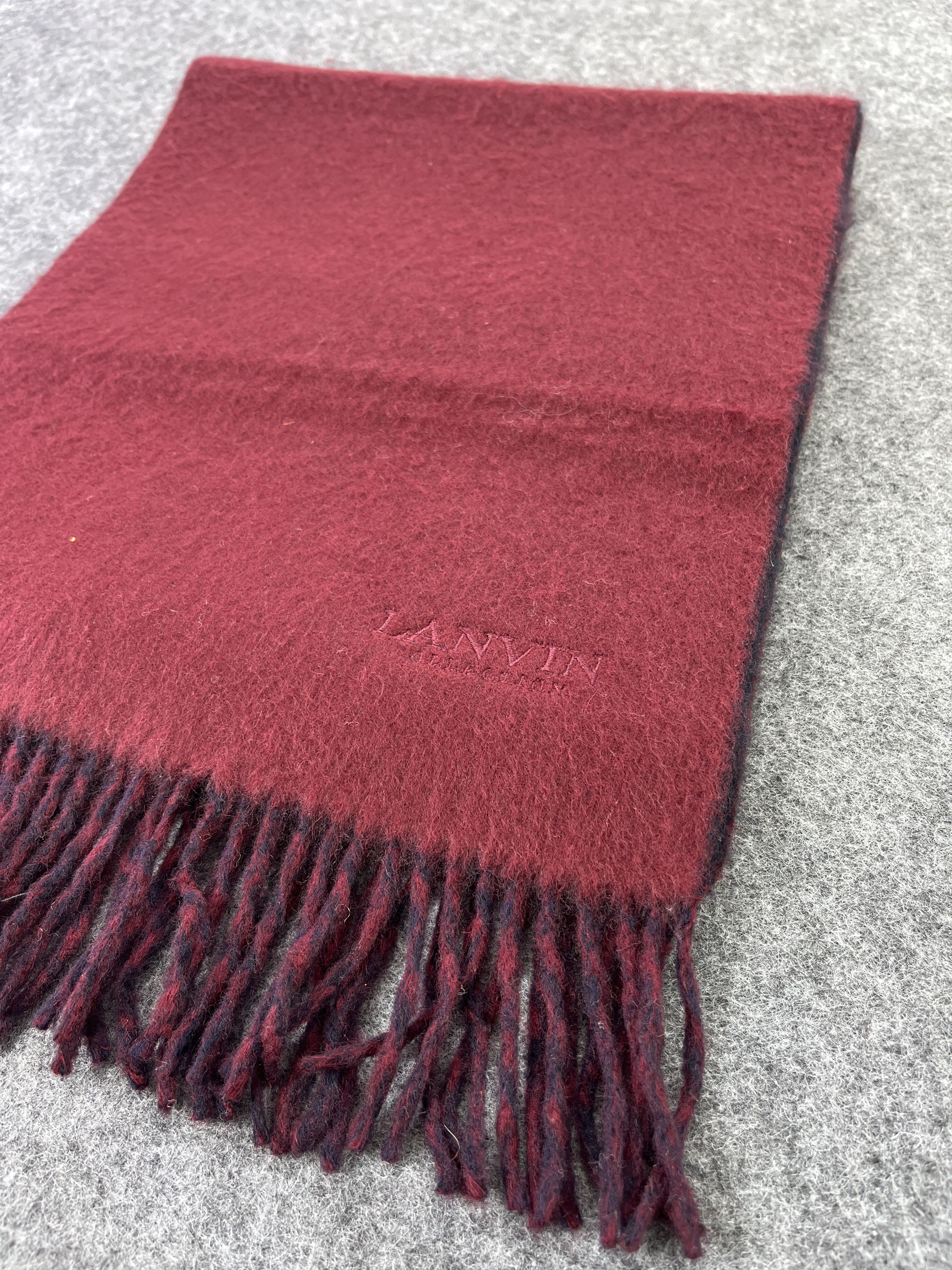 Lanvin × Vintage LANVIN WOOL SCARVES / MUFFLER / NECKWEAR T262 Size ONE SIZE - 7 Thumbnail