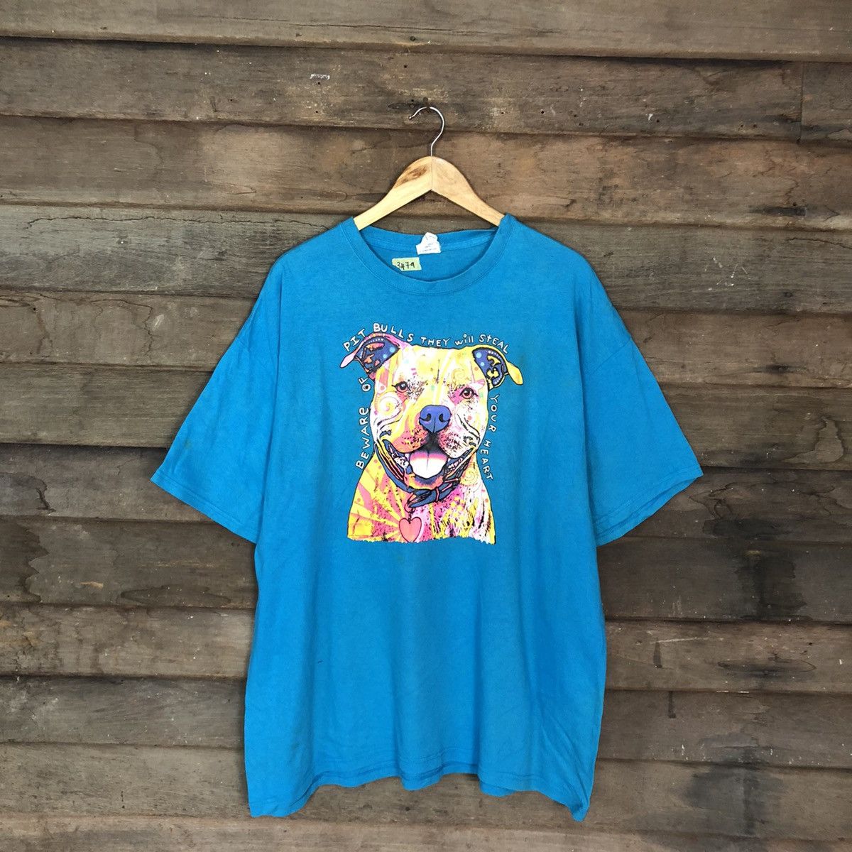 Band Tees Pit Bulls Blue Short Sleeve Tshirt #3479 Size US XL / EU 56 / 4 - 3 Thumbnail