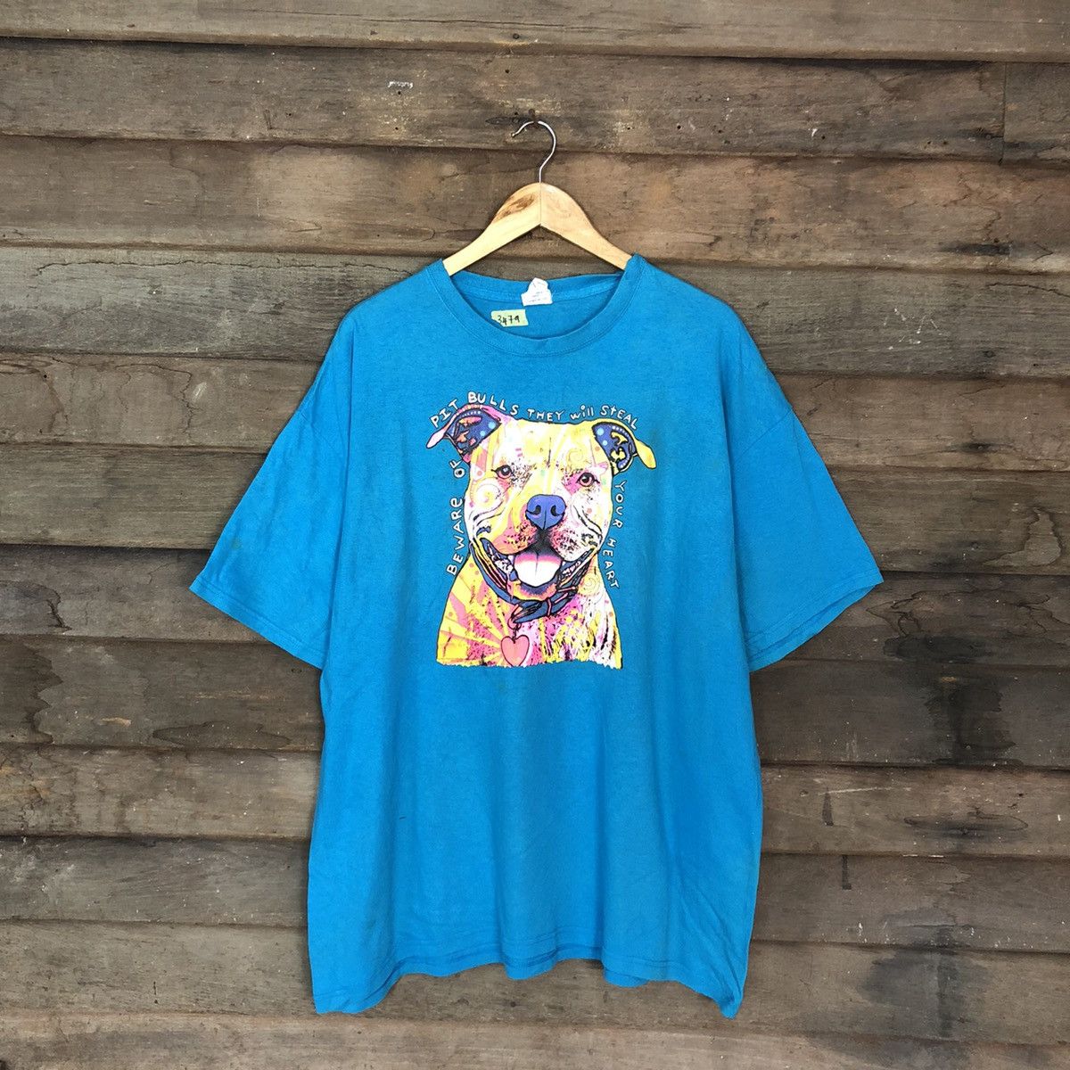 Band Tees Pit Bulls Blue Short Sleeve Tshirt #3479 Size US XL / EU 56 / 4 - 1 Thumbnail