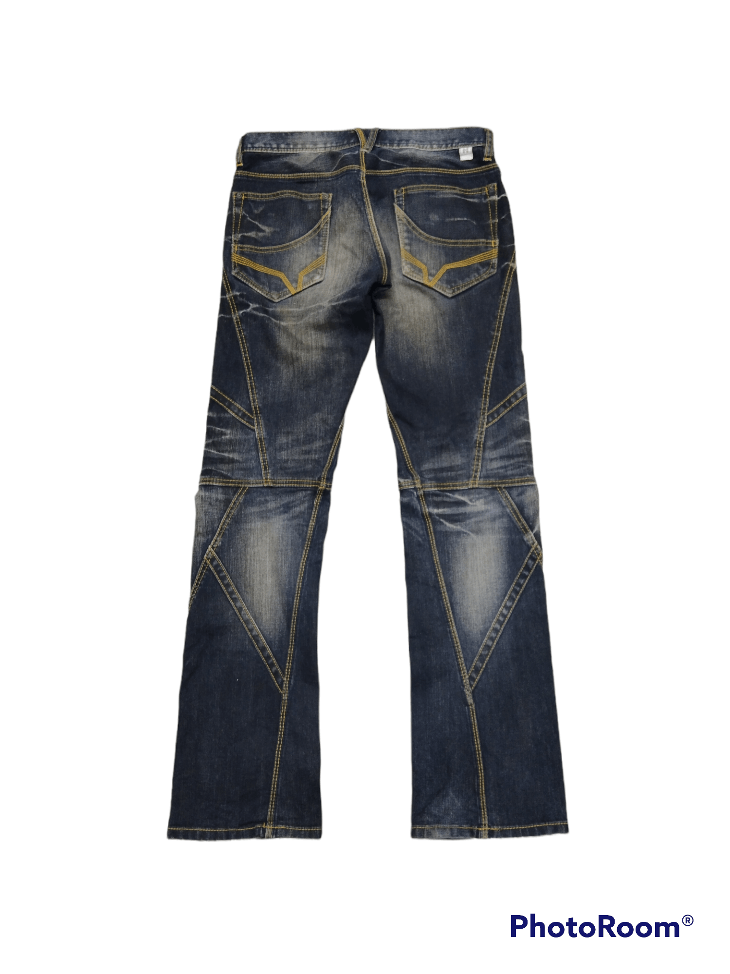 Japanese Brand SICK⚡DISTRESSED PACTHWORK STITCHING NICOLE DENIM PANTS Size US 31 - 2 Thumbnail