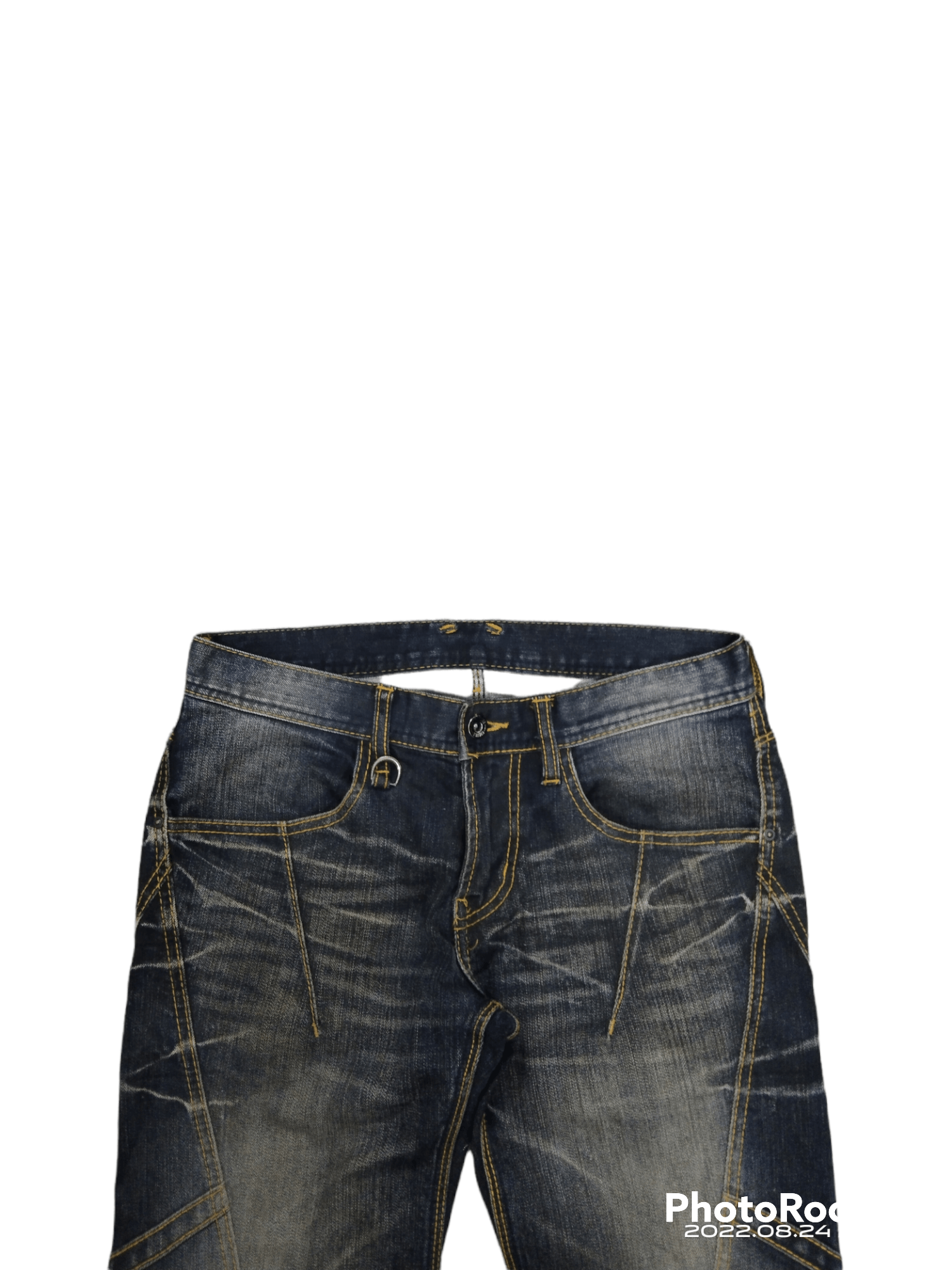 Japanese Brand SICK⚡DISTRESSED PACTHWORK STITCHING NICOLE DENIM PANTS Size US 31 - 3 Thumbnail
