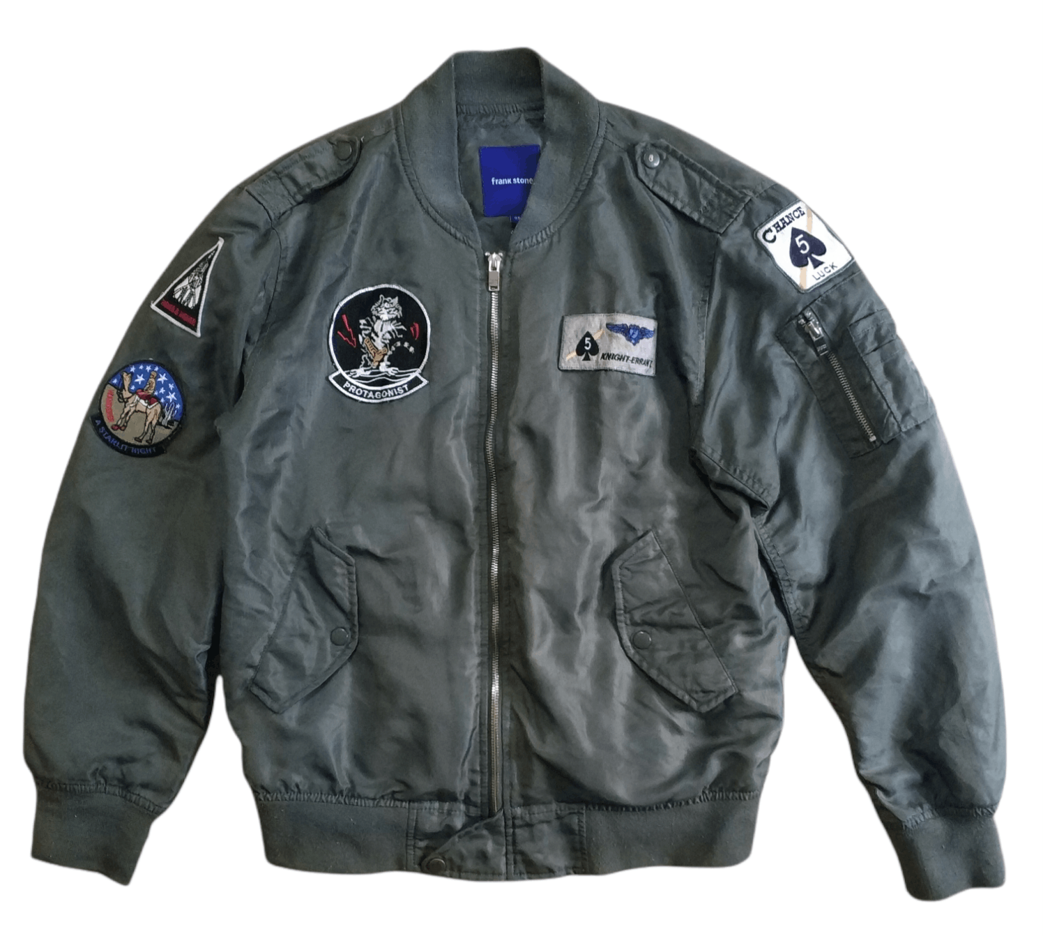 Japanese Brand 🔥Frank Stone Protagonist Patches Flight Jacket Size US M / EU 48-50 / 2 - 1 Thumbnail