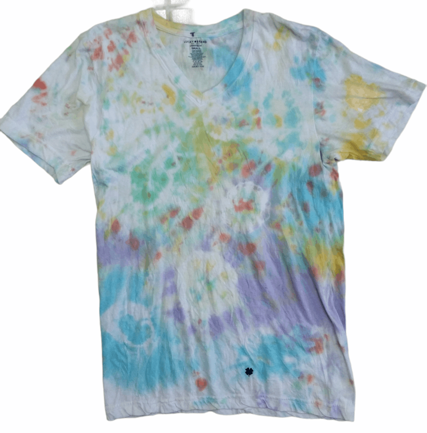 Lucky Brand 🔥Lucky Brand V Neck Tie Dye Tees Size US S / EU 44-46 / 1 - 1 Thumbnail