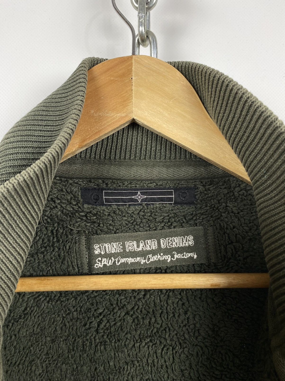 Stone Island Vintage Stone Island Denims Zip Sherpa Jacket Size US L / EU 52-54 / 3 - 19 Thumbnail